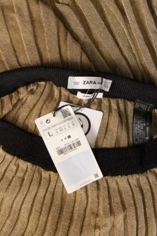 Φούστα Zara Knitwear, Μέγεθος L, Χρώμα Χρυσαφί, Τιμή 34,72 €