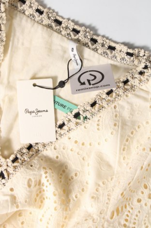 Kleid Pepe Jeans, Größe M, Farbe Ecru, Preis 44,34 €