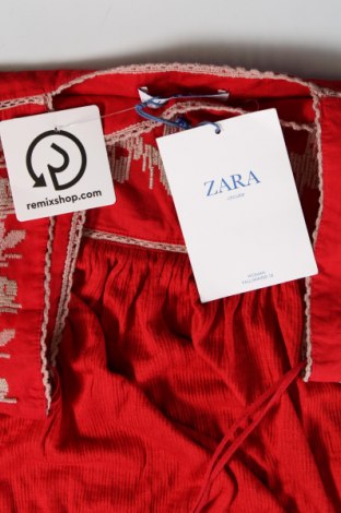 Рокля Zara, Размер S, Цвят Червен, Цена 43,79 лв.