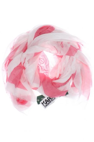 Eșarfă Karl Lagerfeld, Culoare Roz, Preț 380,27 Lei