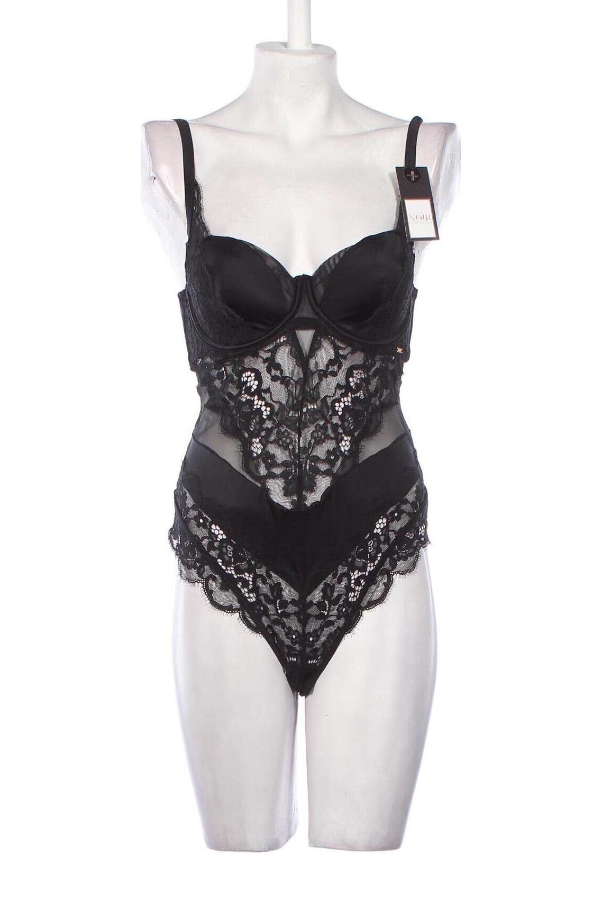 Bodysuit Hunkemoller, Μέγεθος L, Χρώμα Μαύρο, Τιμή 38,68 €