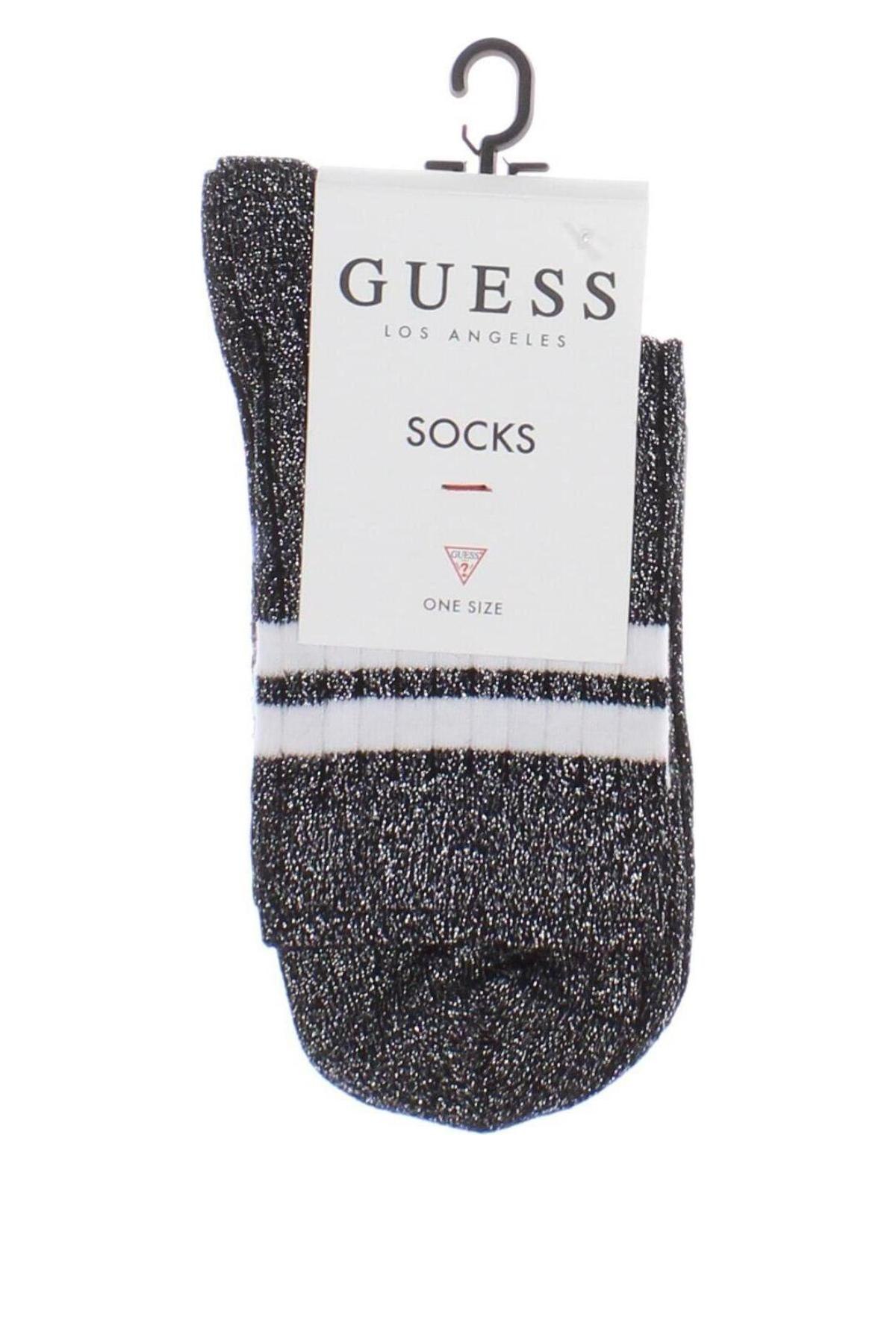 Чорапи Guess, Размер M, Цвят Сребрист, Цена 35,10 лв.