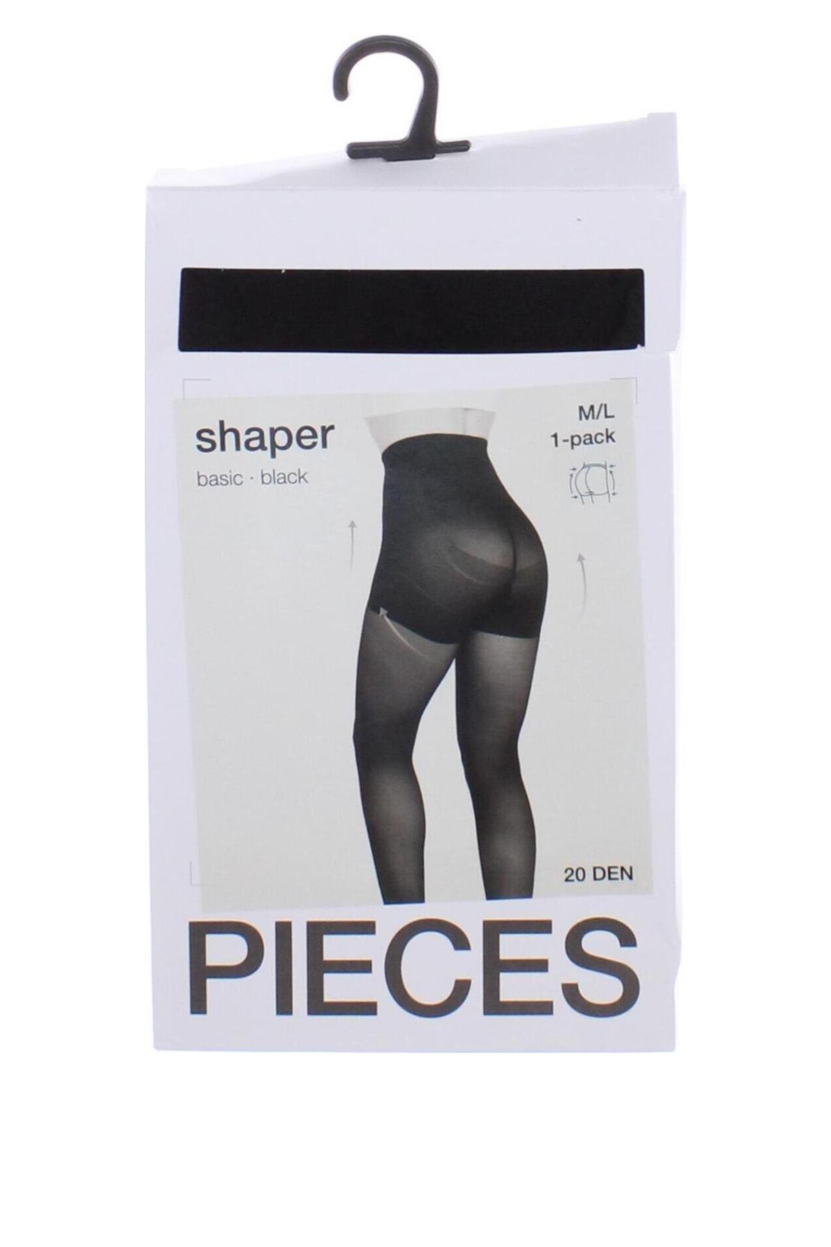 Strumpfhose Pieces, Größe M, Farbe Schwarz, Preis € 11,06