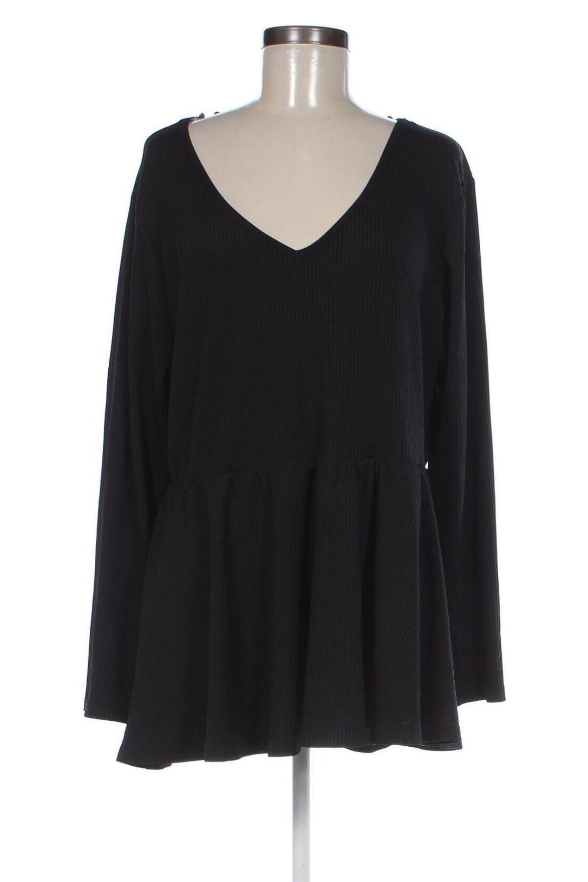 Damen Shirt, Größe 5XL, Farbe Schwarz, Preis 9,25 €