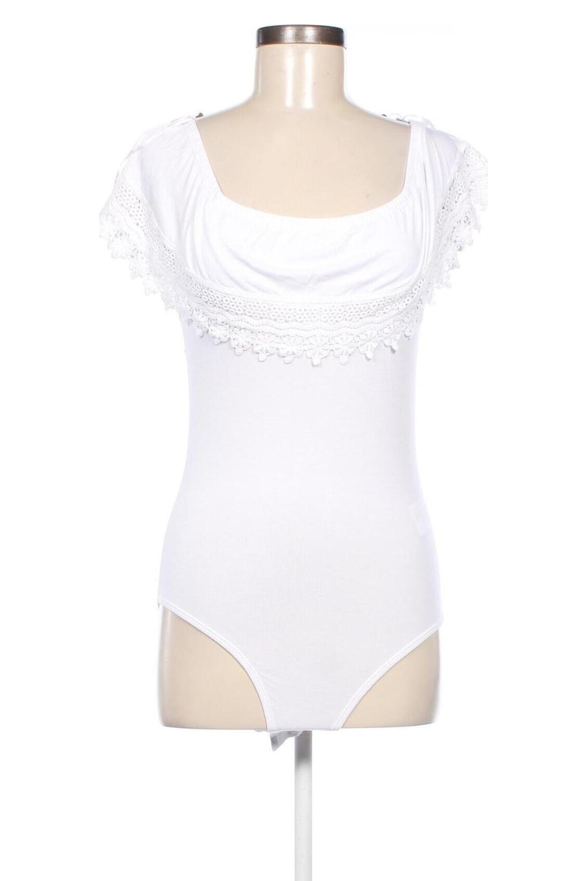 Дамска блуза - боди Jennyfer, Размер M, Цвят Бял, Цена 18,60 лв.