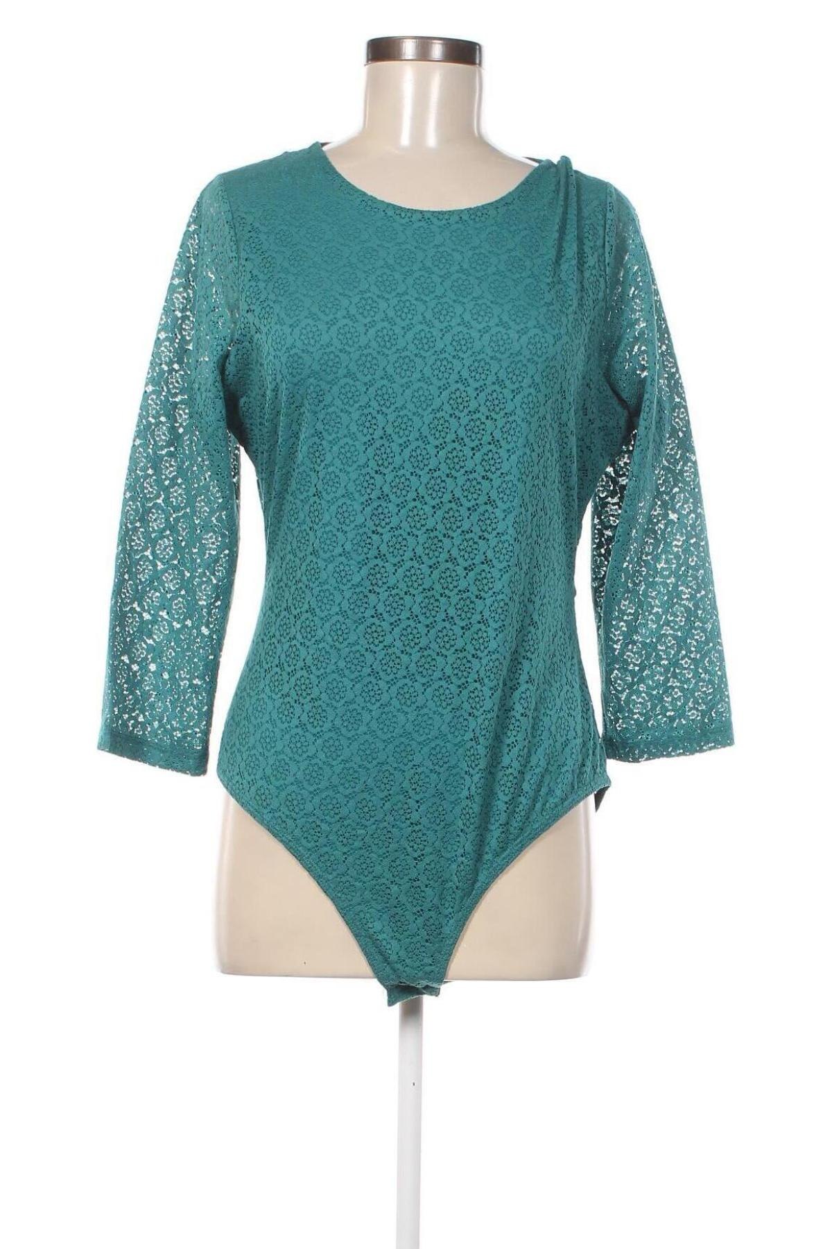 Γυναικεία μπλούζα-Κορμάκι Naf Naf, Μέγεθος XL, Χρώμα Πράσινο, Τιμή 7,54 €