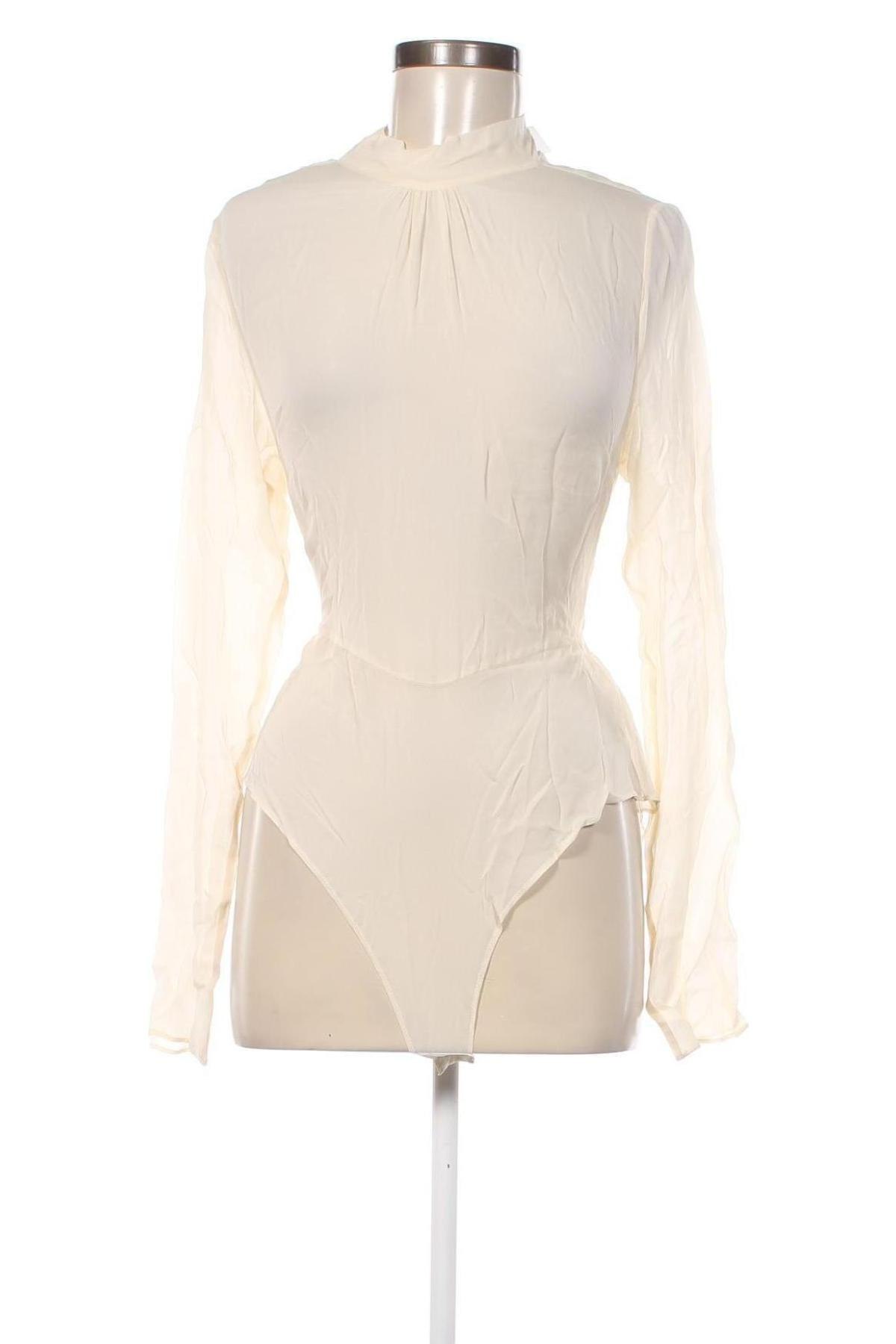 Дамска блуза - боди Zara, Размер M, Цвят Екрю, Цена 62,00 лв.