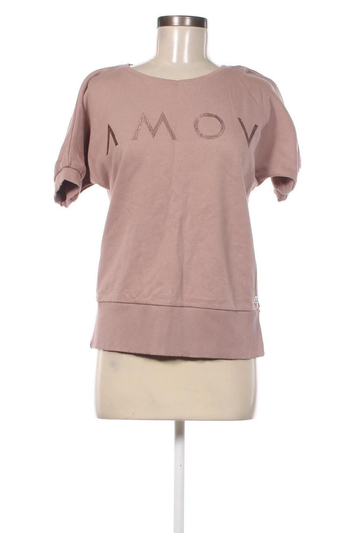 Дамска блуза AMOV, Размер S, Цвят Пепел от рози, Цена 11,04 лв.