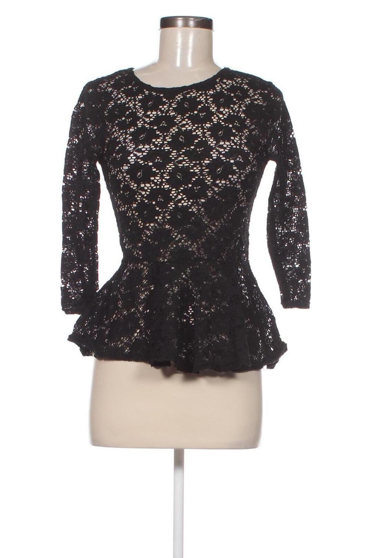 Γυναικεία μπλούζα Amisu, Μέγεθος XS, Χρώμα Μαύρο, Τιμή 2,35 €