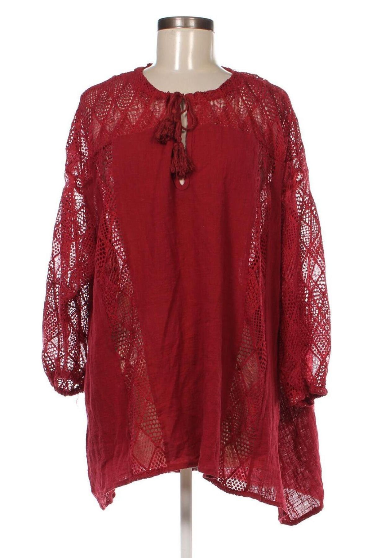 Дамска блуза Attr@ttivo, Размер 3XL, Цвят Червен, Цена 50,05 лв.
