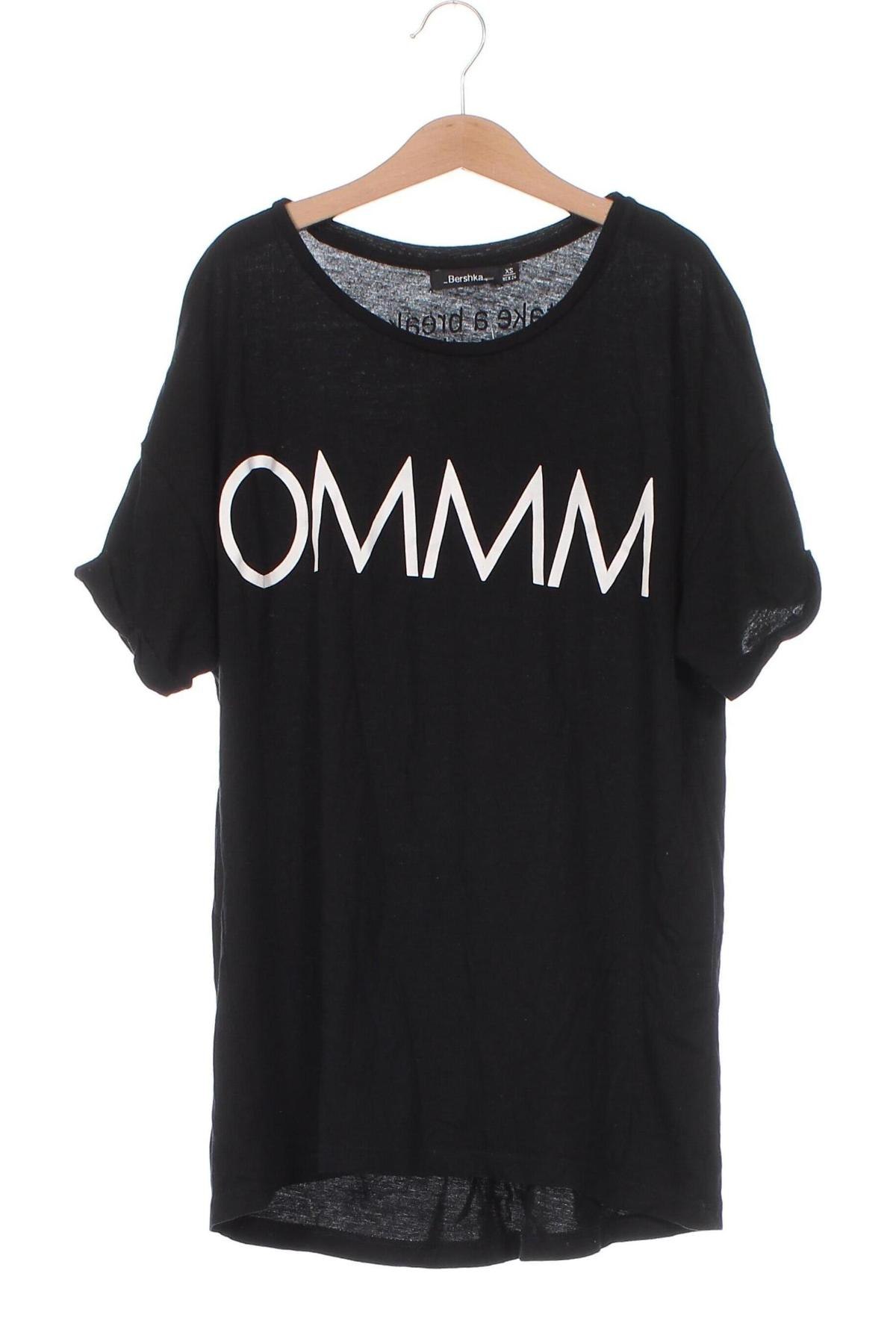 Γυναικεία μπλούζα Bershka, Μέγεθος XS, Χρώμα Μαύρο, Τιμή 8,08 €
