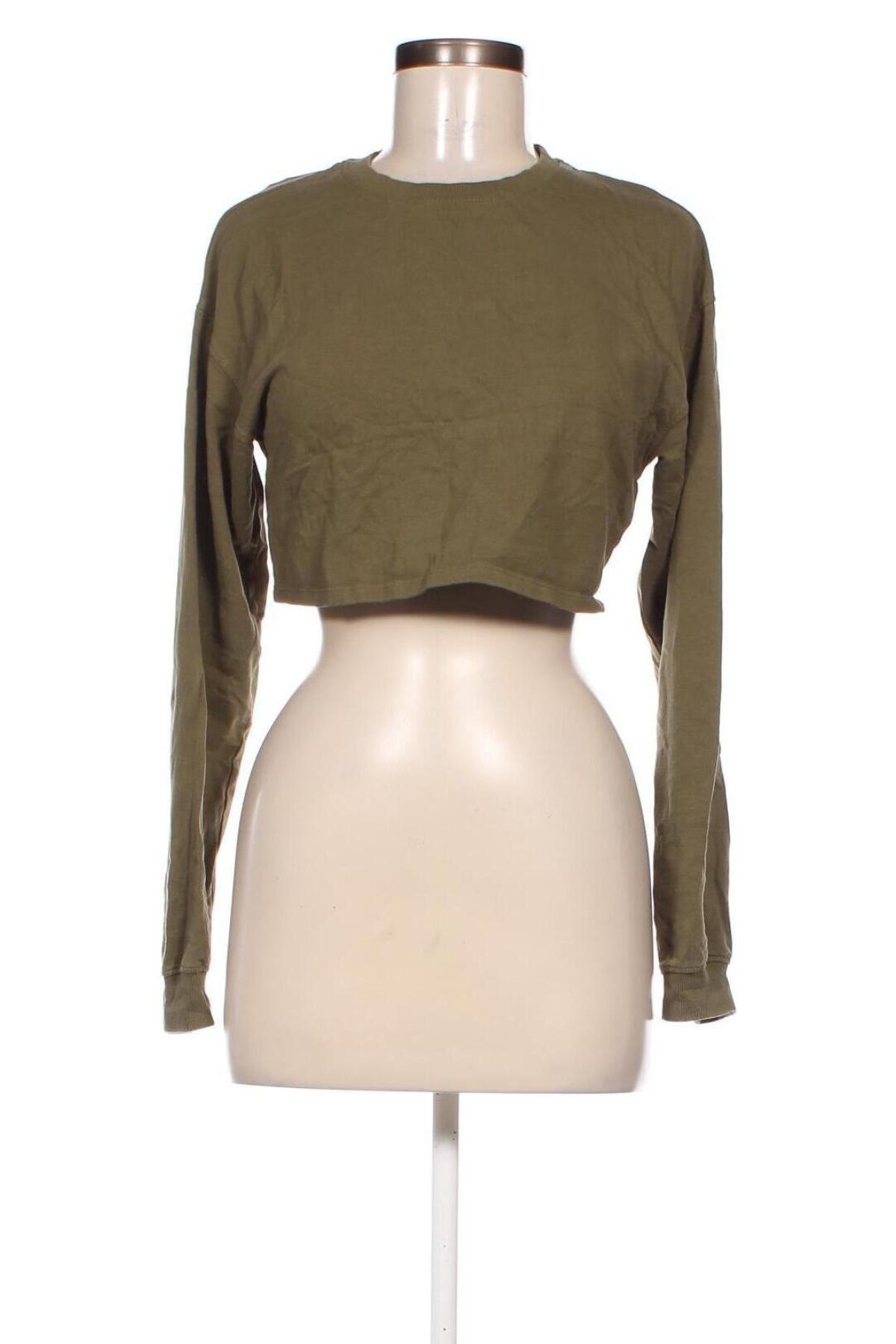 Bluză de femei Bershka, Mărime S, Culoare Verde, Preț 17,99 Lei