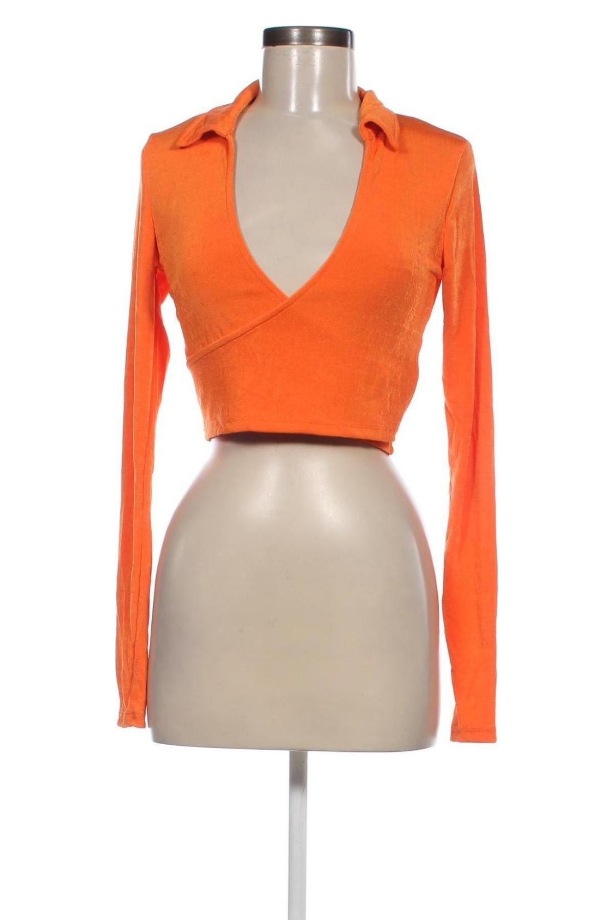 Damen Shirt Bershka, Größe L, Farbe Orange, Preis € 5,49