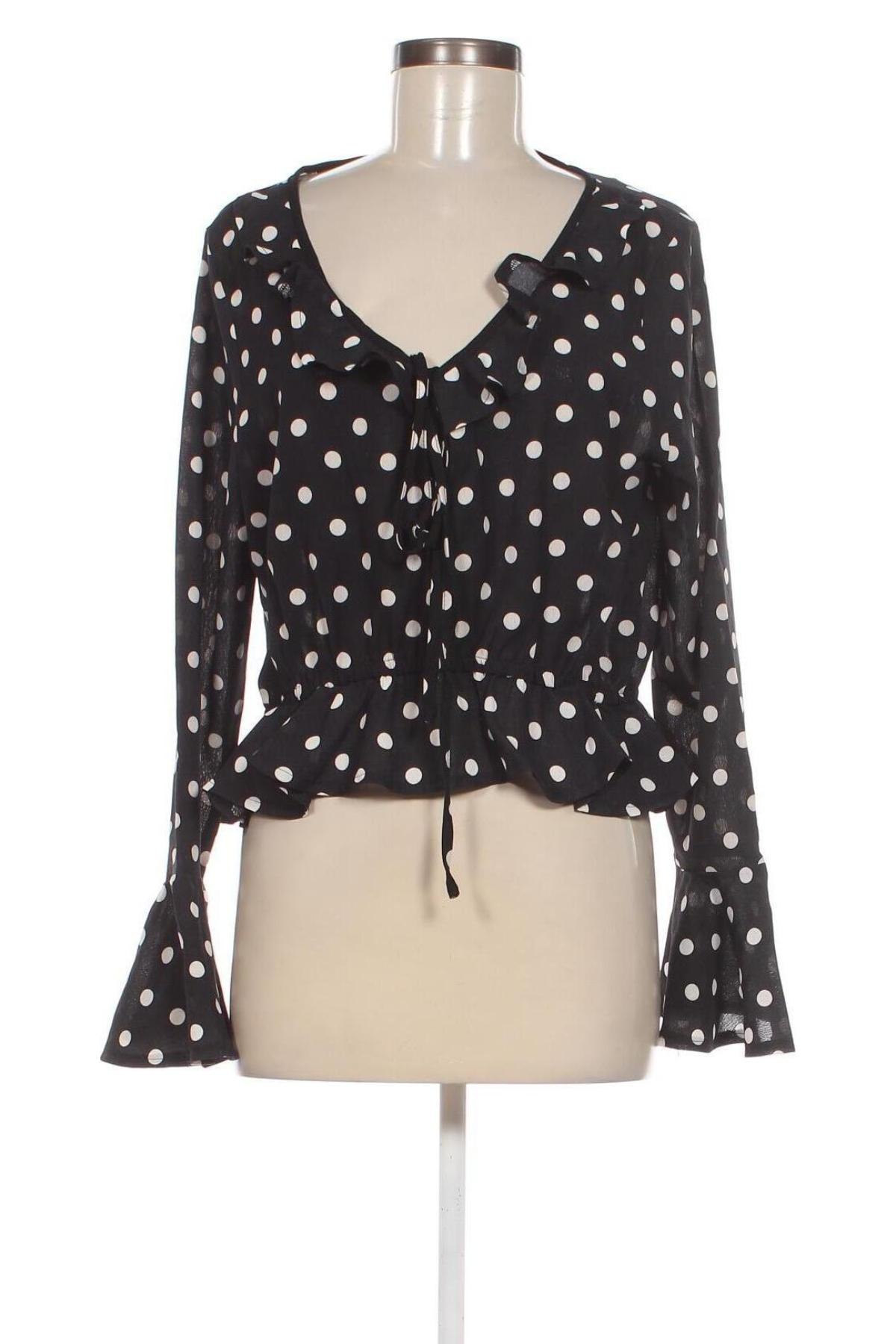 Γυναικεία μπλούζα Boohoo, Μέγεθος XL, Χρώμα Μαύρο, Τιμή 8,25 €