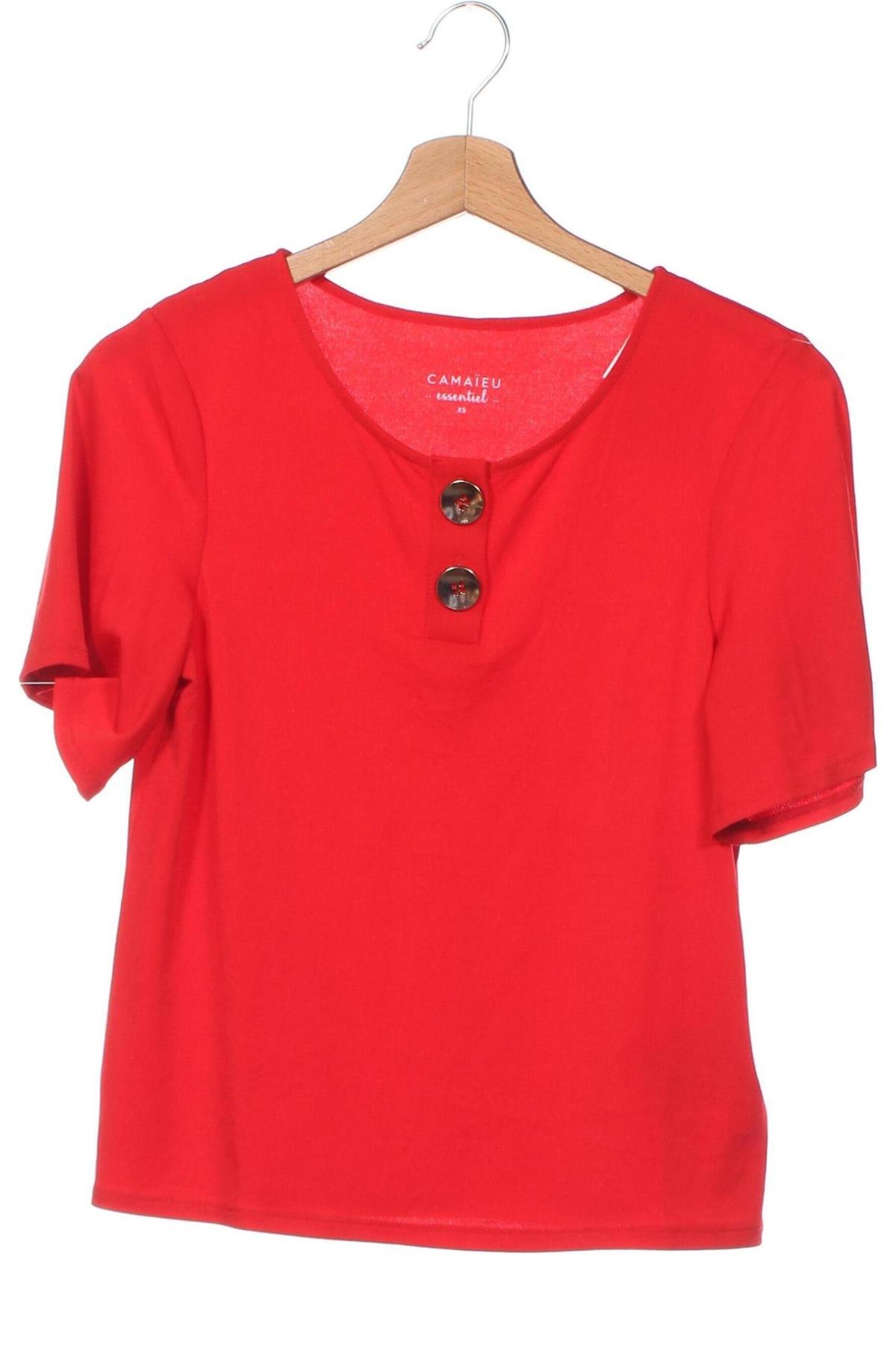 Bluză de femei Camaieu, Mărime XS, Culoare Roșu, Preț 18,35 Lei