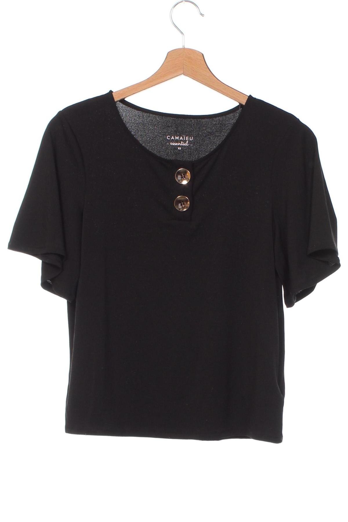 Damen Shirt Camaieu, Größe XS, Farbe Schwarz, Preis € 2,88