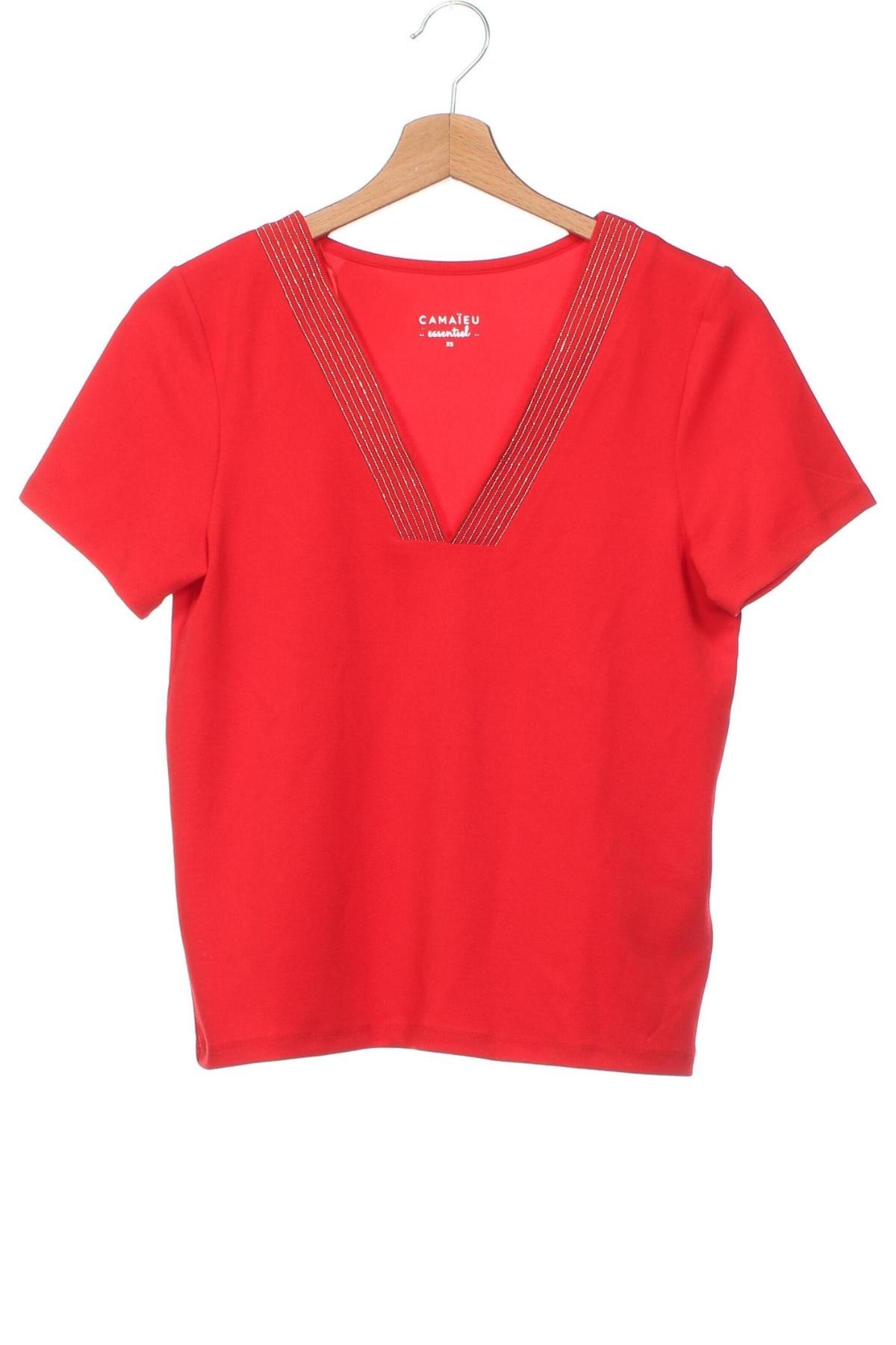 Damen Shirt Camaieu, Größe XS, Farbe Rot, Preis 15,98 €