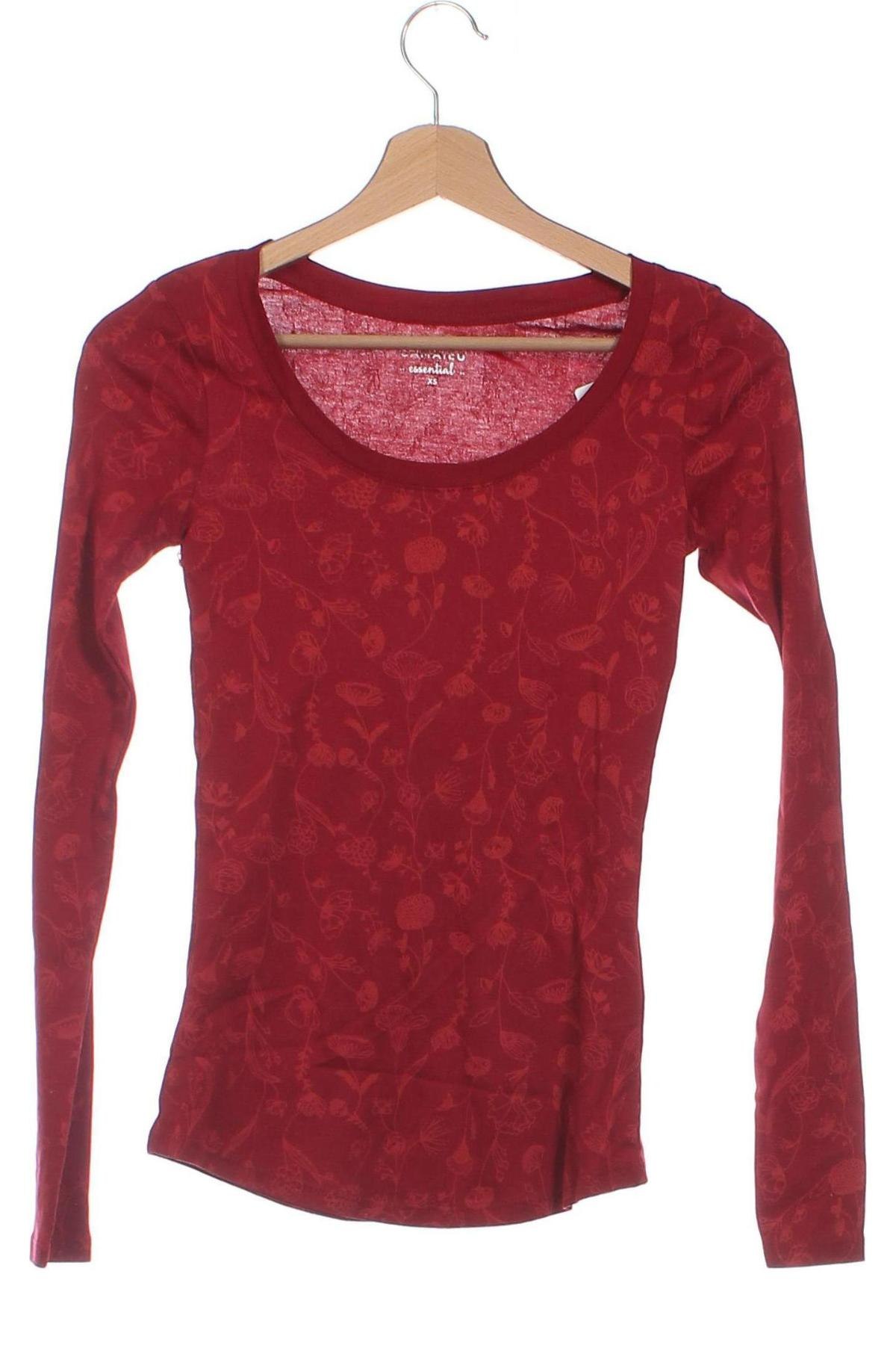 Γυναικεία μπλούζα Camaieu, Μέγεθος XS, Χρώμα Κόκκινο, Τιμή 15,98 €