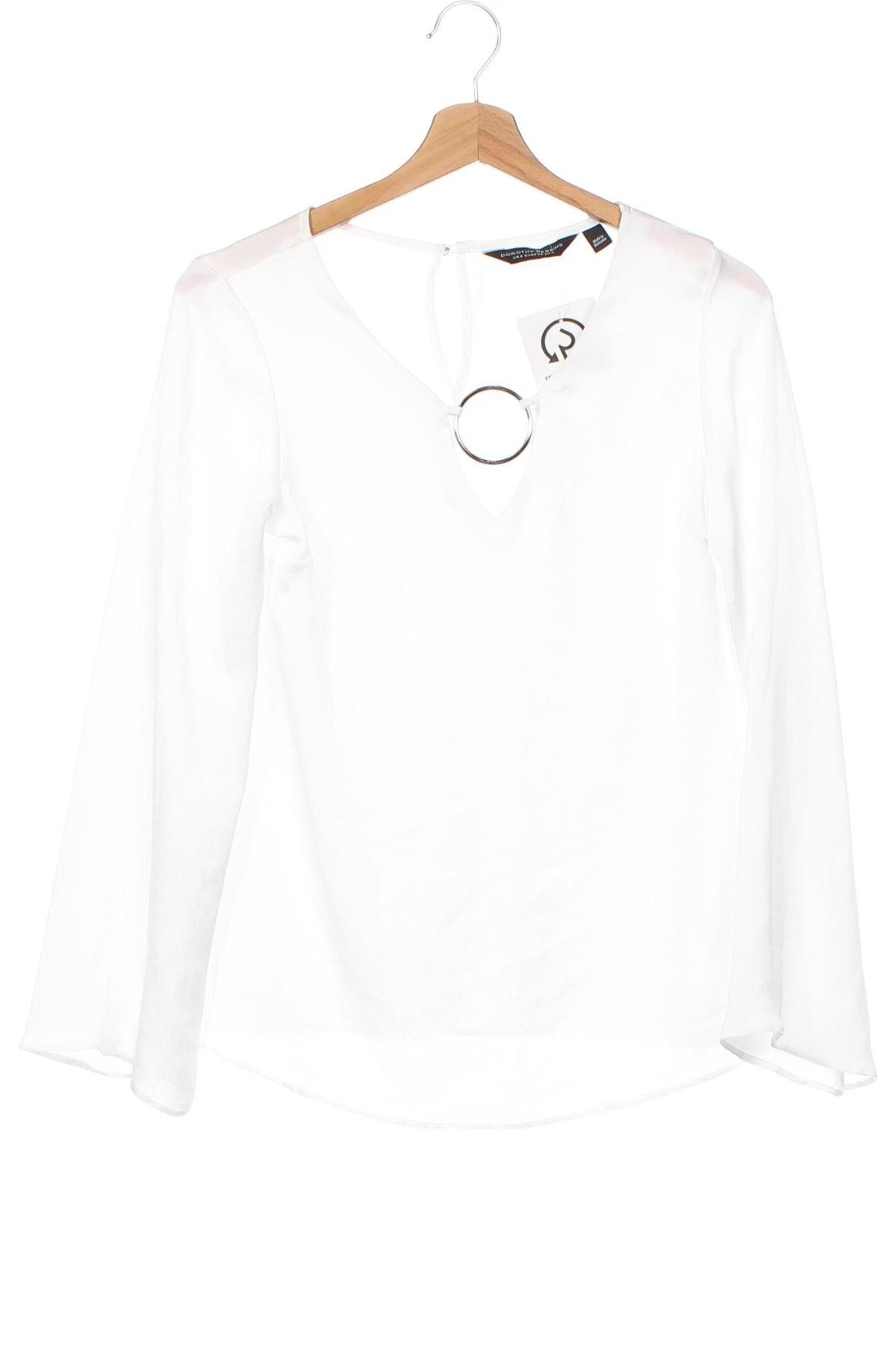 Γυναικεία μπλούζα Dorothy Perkins, Μέγεθος XS, Χρώμα Λευκό, Τιμή 6,21 €