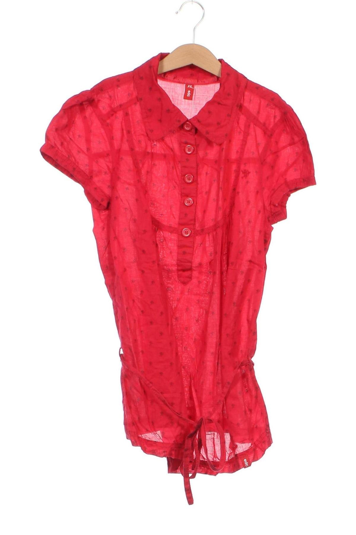 Γυναικεία μπλούζα Edc By Esprit, Μέγεθος XS, Χρώμα Κόκκινο, Τιμή 10,54 €