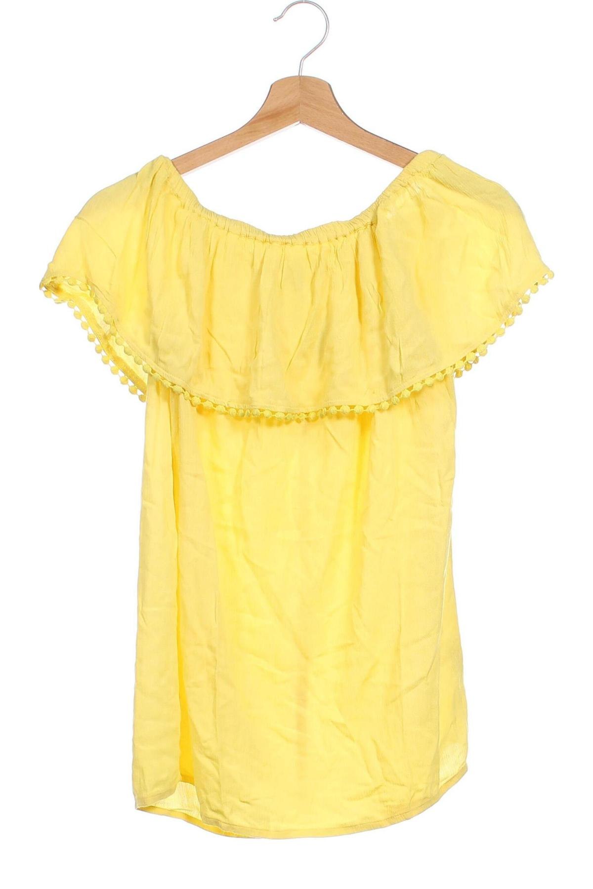 Γυναικεία μπλούζα F&F, Μέγεθος XS, Χρώμα Κίτρινο, Τιμή 4,58 €