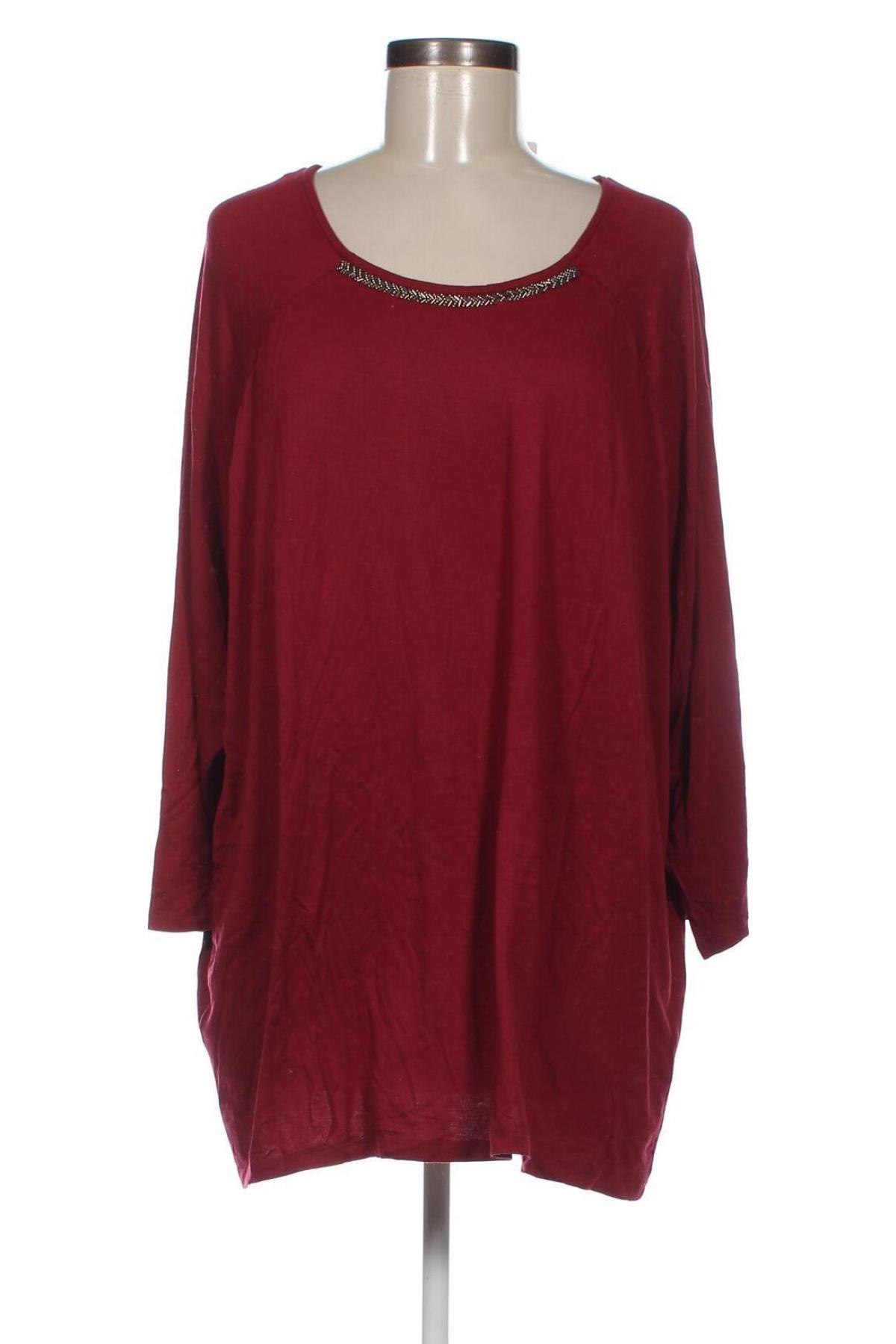 Дамска блуза Gina Benotti, Размер XXL, Цвят Червен, Цена 18,05 лв.