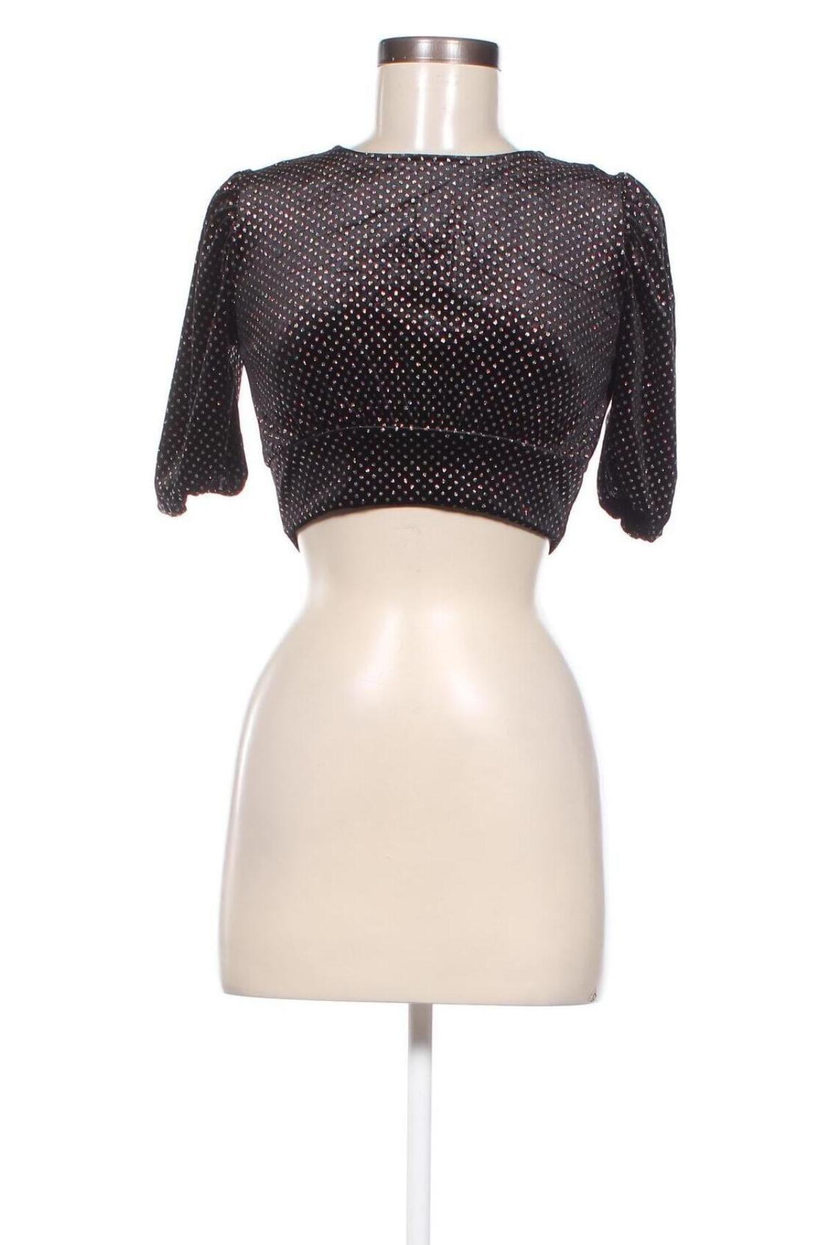 Дамска блуза H&M Divided, Размер XS, Цвят Черен, Цена 5,51 лв.