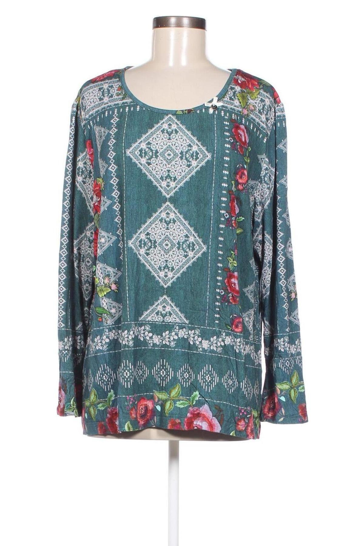 Γυναικεία μπλούζα Himmelblau by Lola Paltinger, Μέγεθος XXL, Χρώμα Πολύχρωμο, Τιμή 19,98 €