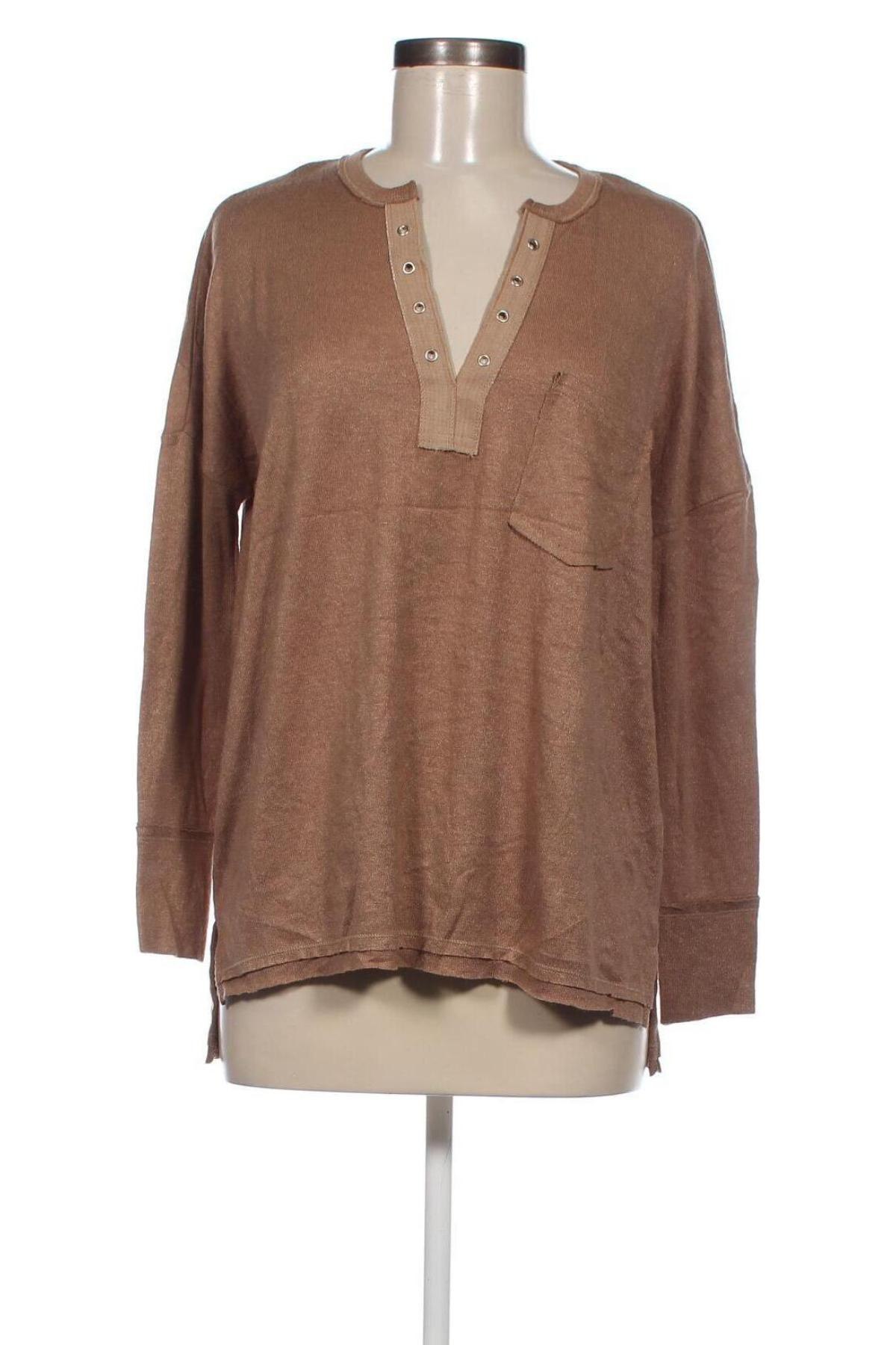 Damen Shirt In Loom, Größe S, Farbe Braun, Preis € 4,49