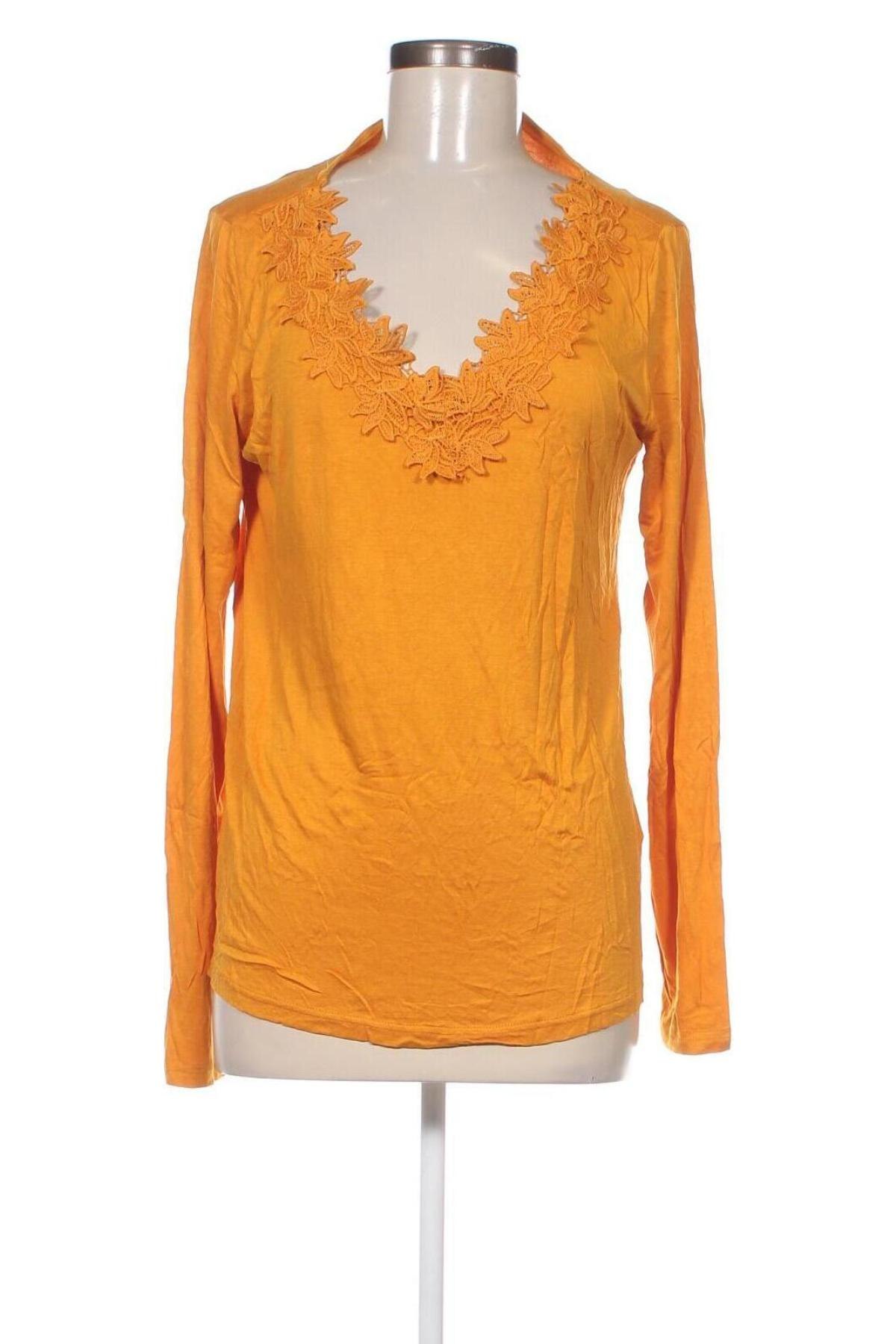Дамска блуза Janina, Размер L, Цвят Жълт, Цена 3,80 лв.