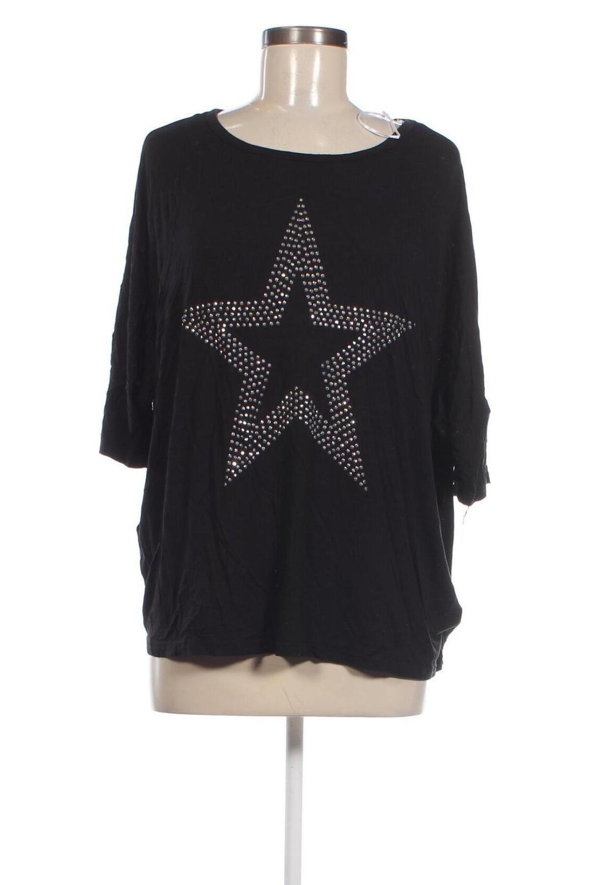 Γυναικεία μπλούζα Janina, Μέγεθος XL, Χρώμα Μαύρο, Τιμή 5,25 €