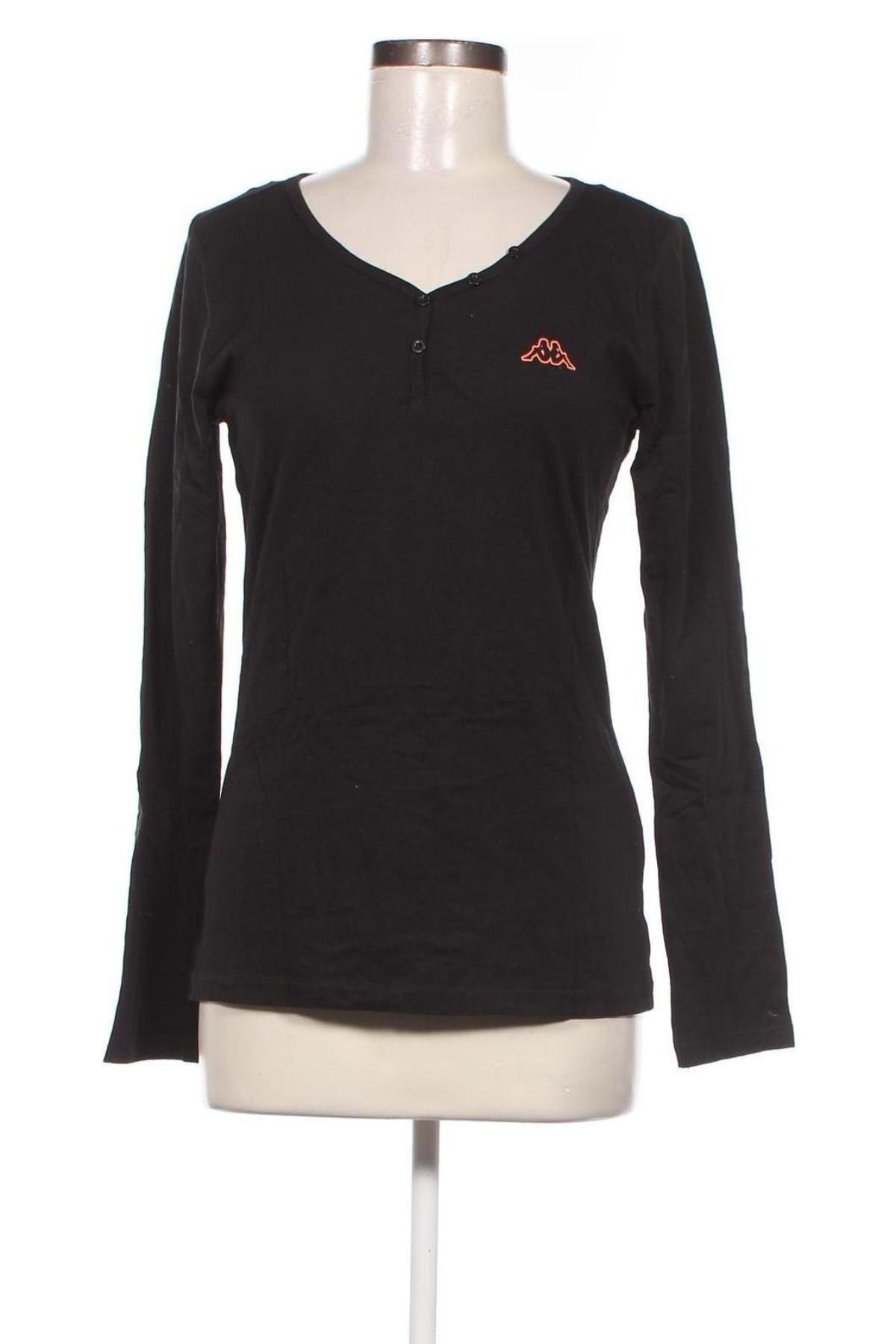 Damen Shirt Kappa, Größe M, Farbe Schwarz, Preis 23,66 €