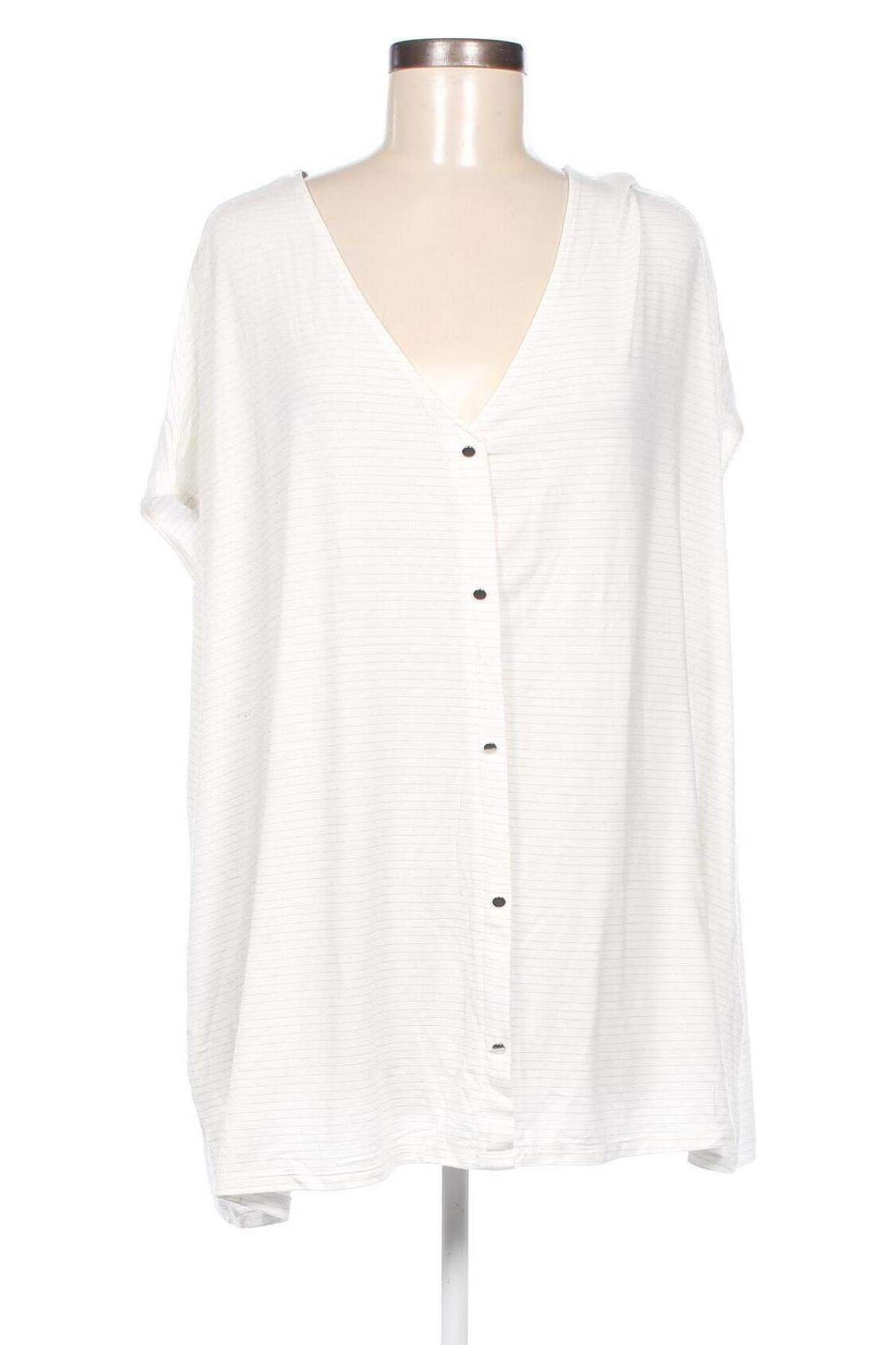 Γυναικεία μπλούζα Kiabi, Μέγεθος 4XL, Χρώμα Λευκό, Τιμή 14,38 €