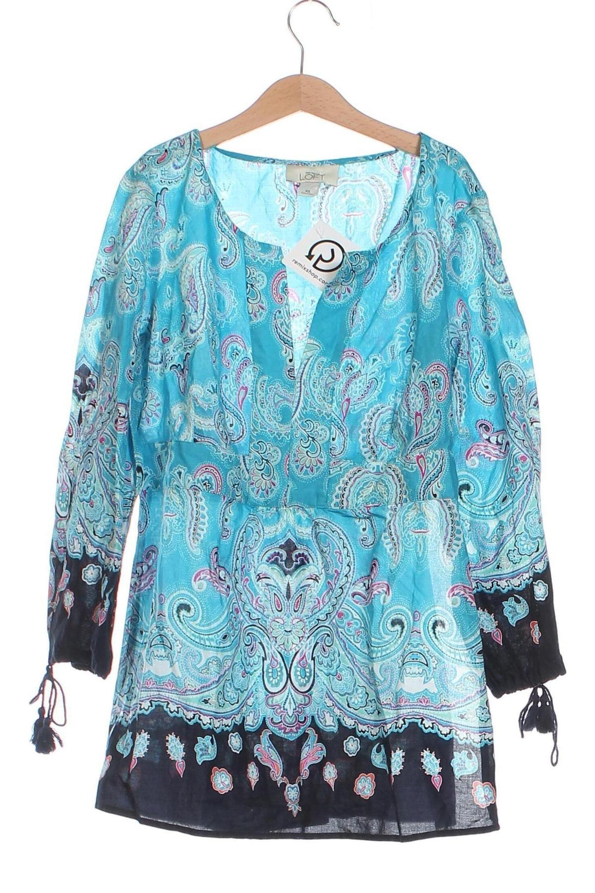 Дамска блуза Loft By Ann Taylor, Размер XS, Цвят Многоцветен, Цена 31,20 лв.