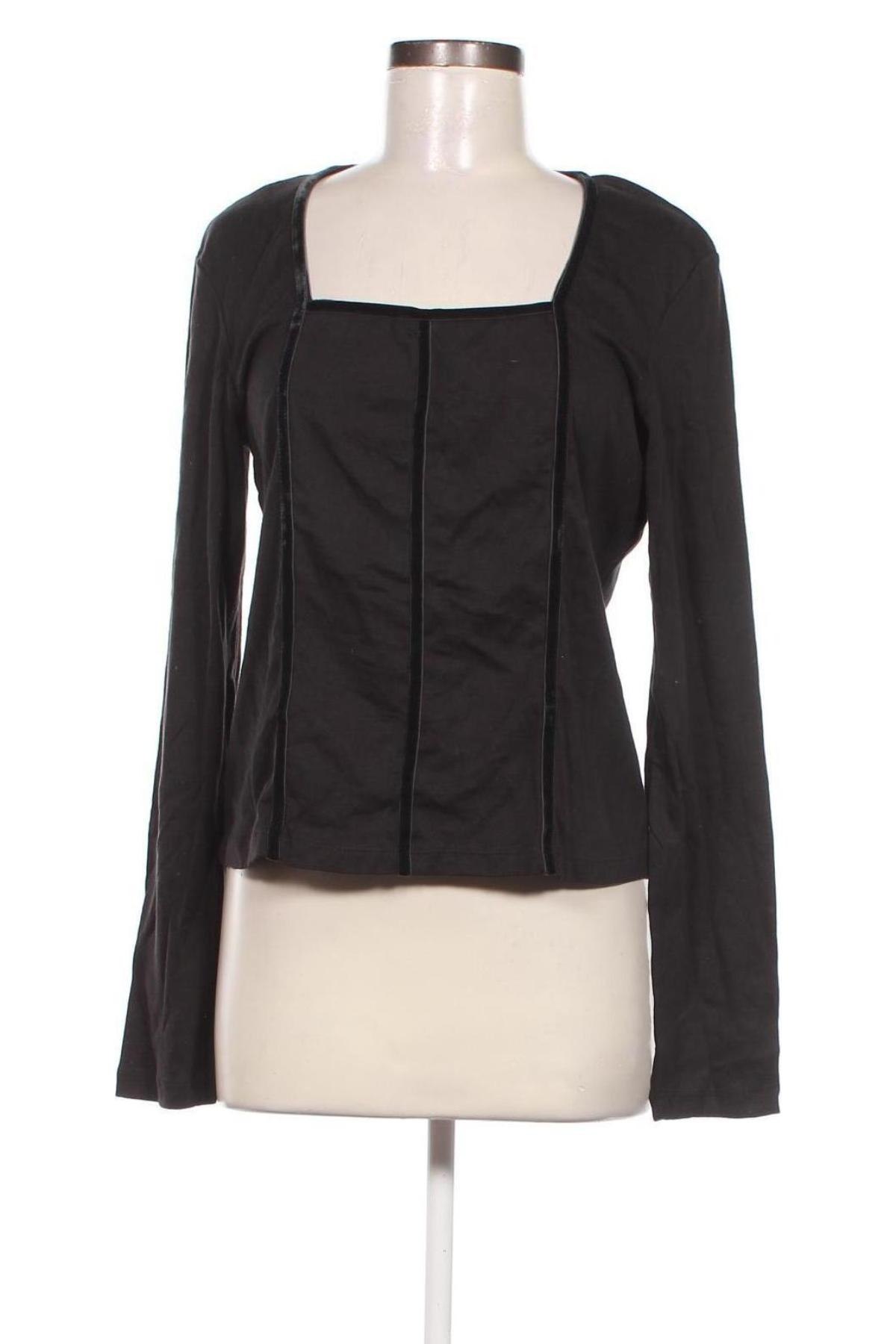 Γυναικεία μπλούζα Moda International, Μέγεθος XL, Χρώμα Μαύρο, Τιμή 4,00 €