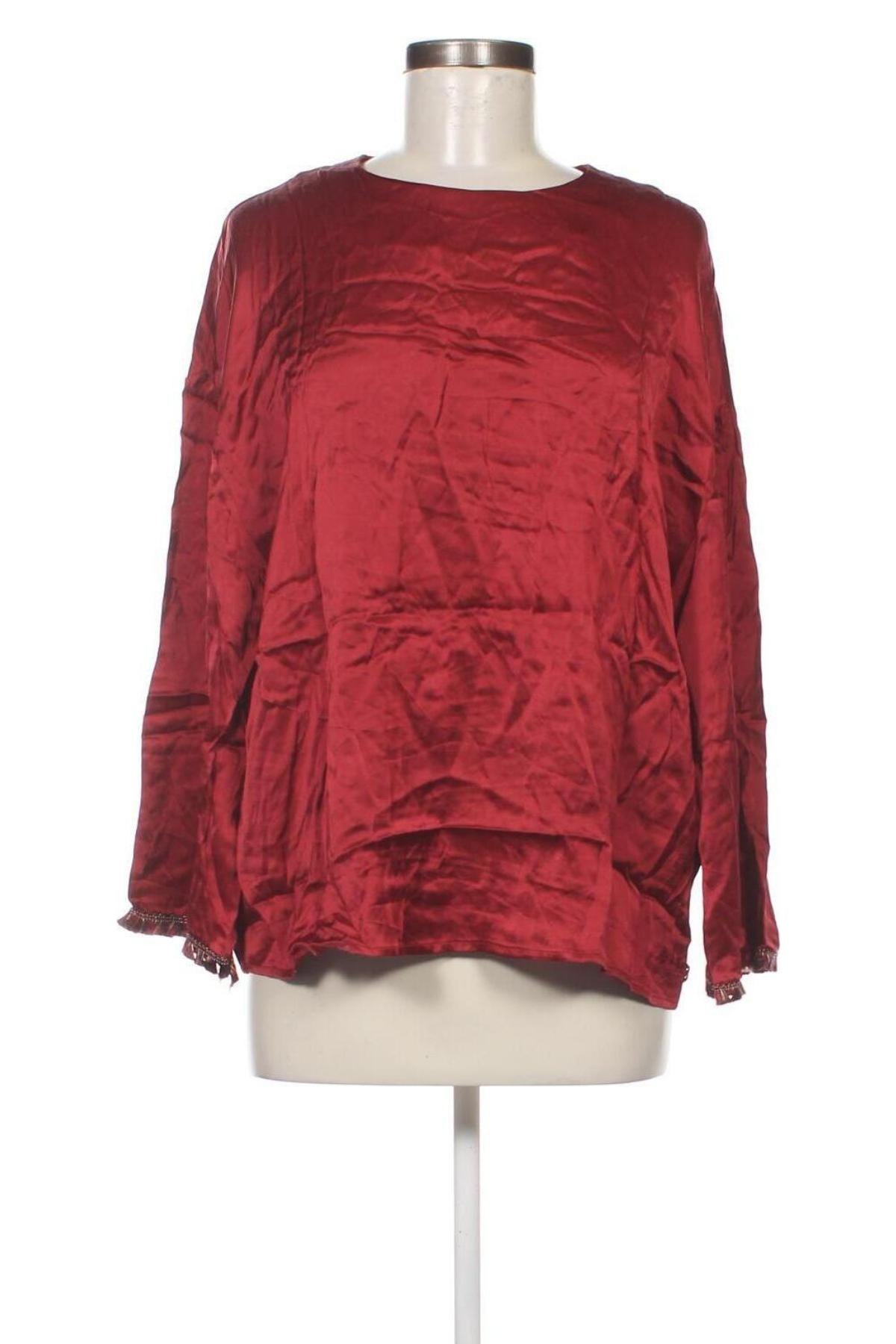 Γυναικεία μπλούζα Ottod'Ame, Μέγεθος M, Χρώμα Κόκκινο, Τιμή 6,96 €