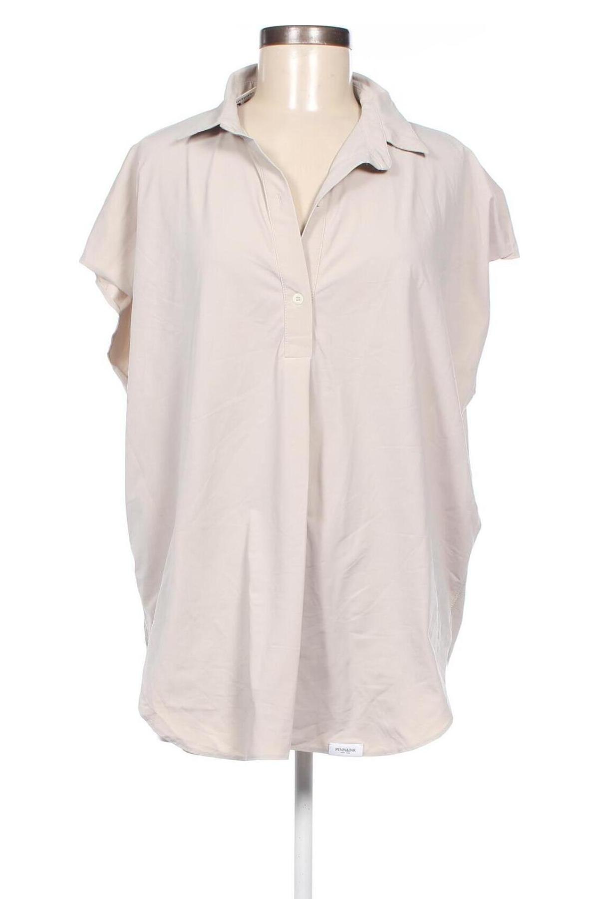 Дамска блуза PENN&INK, Размер M, Цвят Бежов, Цена 15,84 лв.