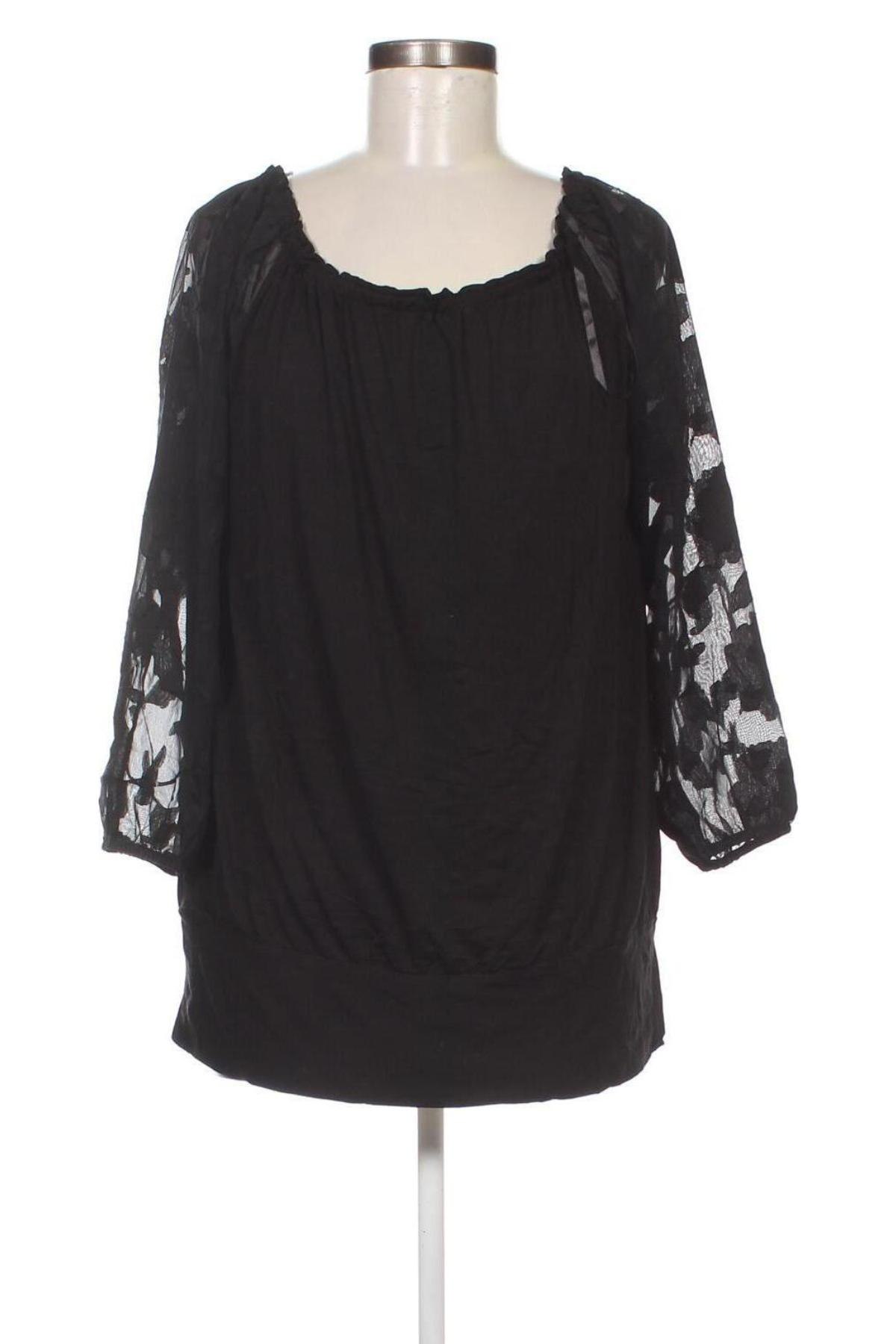 Γυναικεία μπλούζα Patrizia Dini, Μέγεθος M, Χρώμα Μαύρο, Τιμή 4,21 €