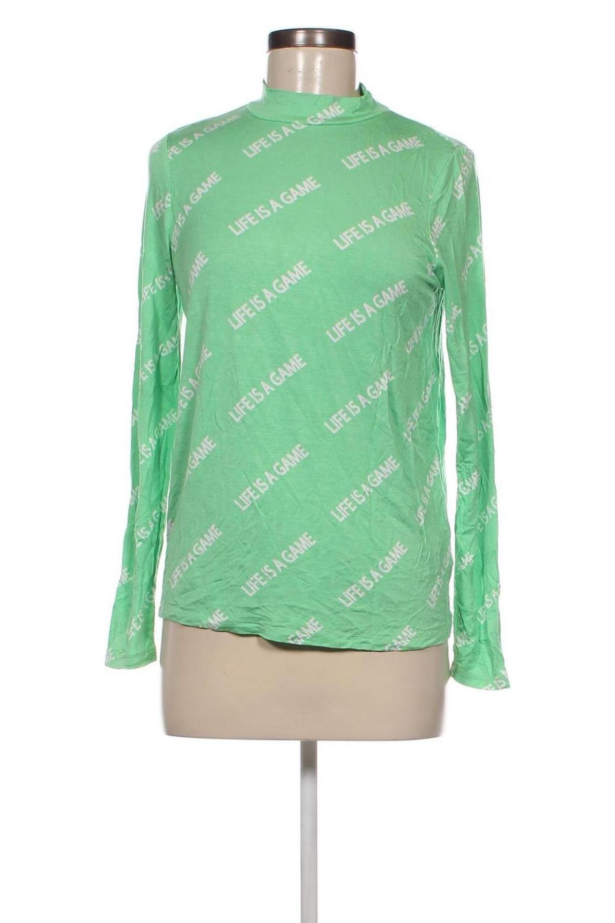 Дамска блуза Pimkie, Размер L, Цвят Зелен, Цена 3,80 лв.