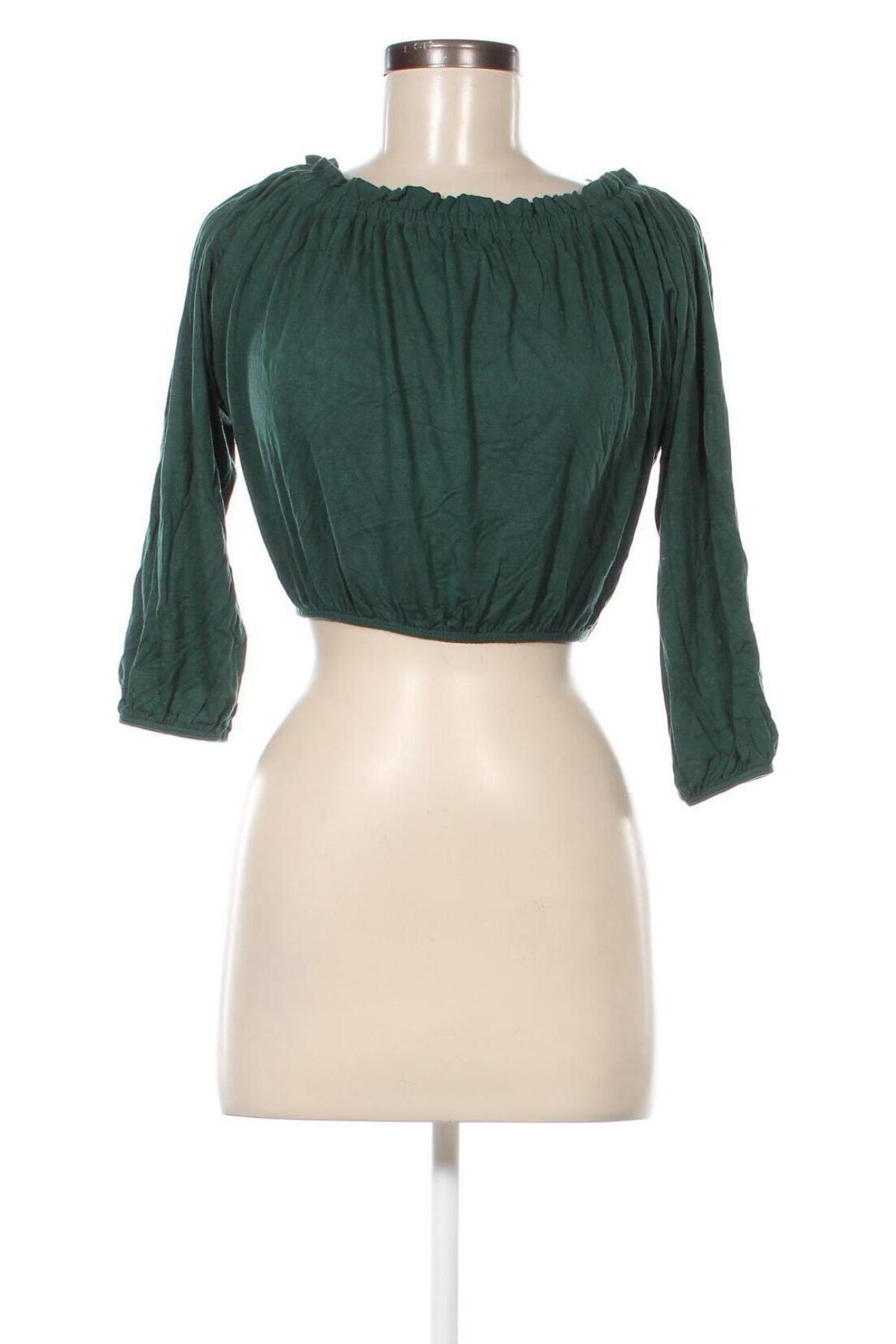 Дамска блуза Pins And Needles, Размер S, Цвят Зелен, Цена 3,04 лв.