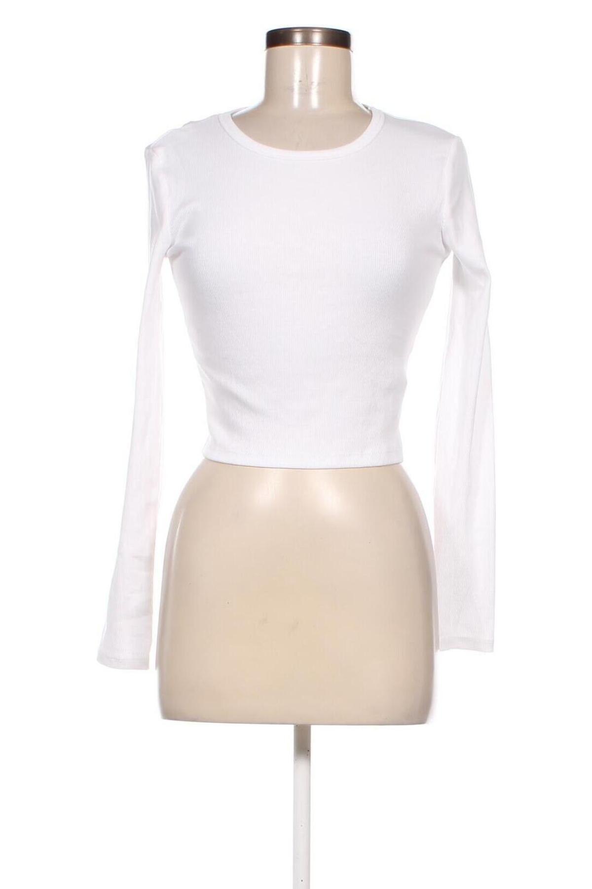 Γυναικεία μπλούζα Pull&Bear, Μέγεθος M, Χρώμα Λευκό, Τιμή 4,79 €