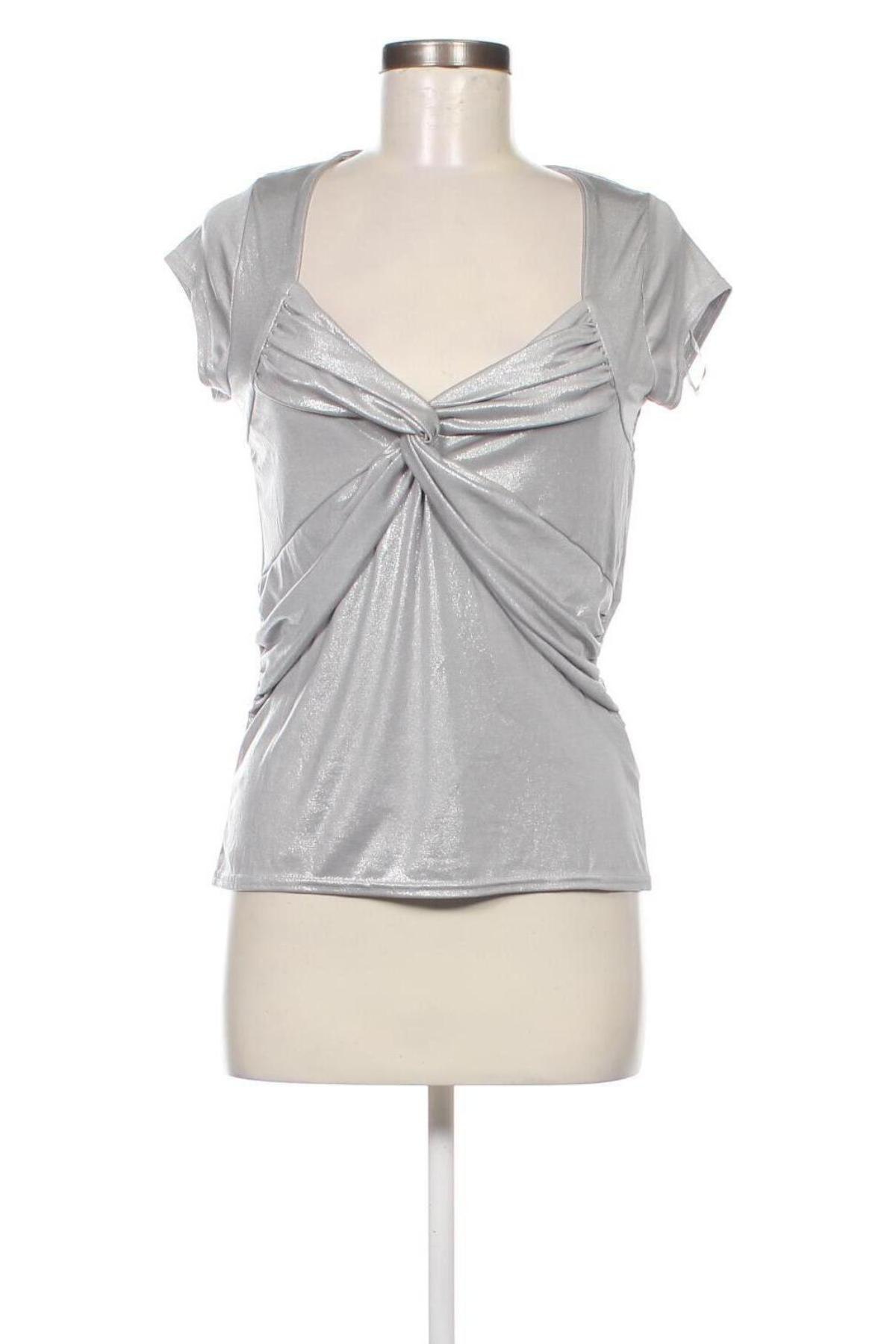 Damen Shirt River Island, Größe M, Farbe Silber, Preis 3,55 €