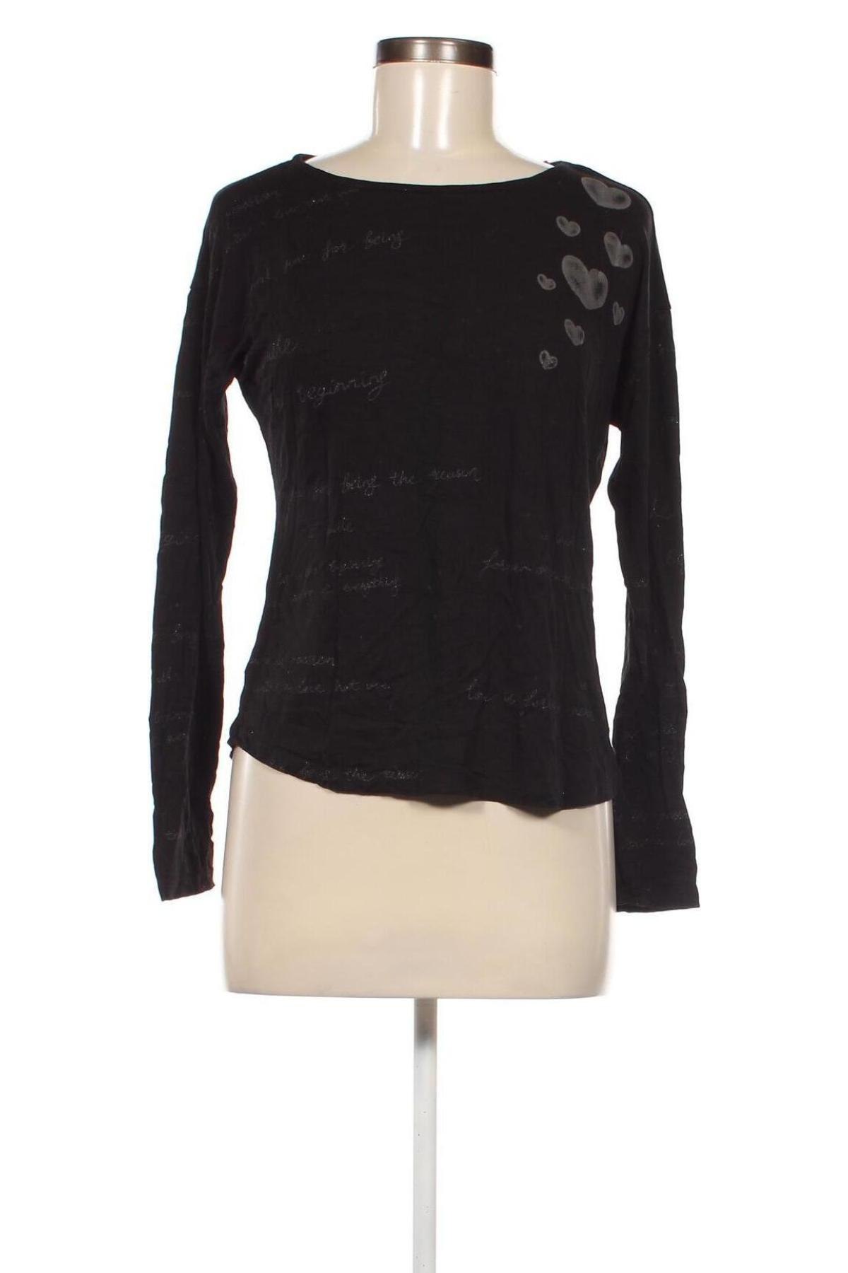 Γυναικεία μπλούζα S.Oliver, Μέγεθος S, Χρώμα Μαύρο, Τιμή 3,15 €