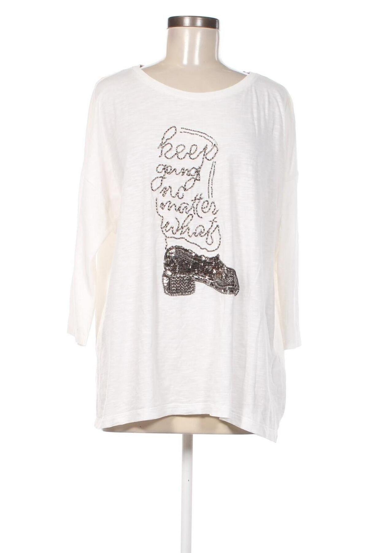 Γυναικεία μπλούζα S.Oliver, Μέγεθος XL, Χρώμα Λευκό, Τιμή 8,35 €