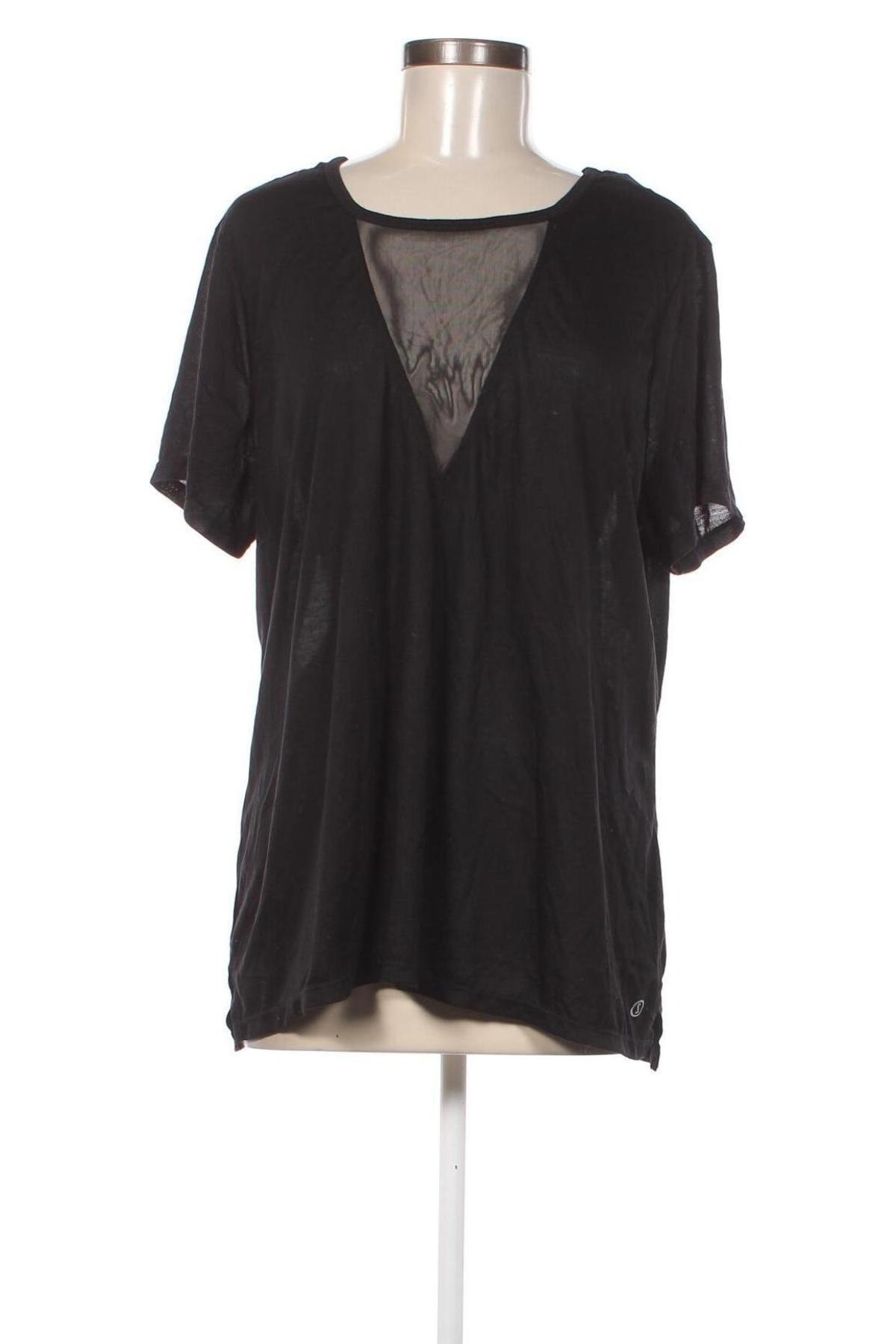 Γυναικεία μπλούζα Spalding, Μέγεθος XL, Χρώμα Μαύρο, Τιμή 9,72 €