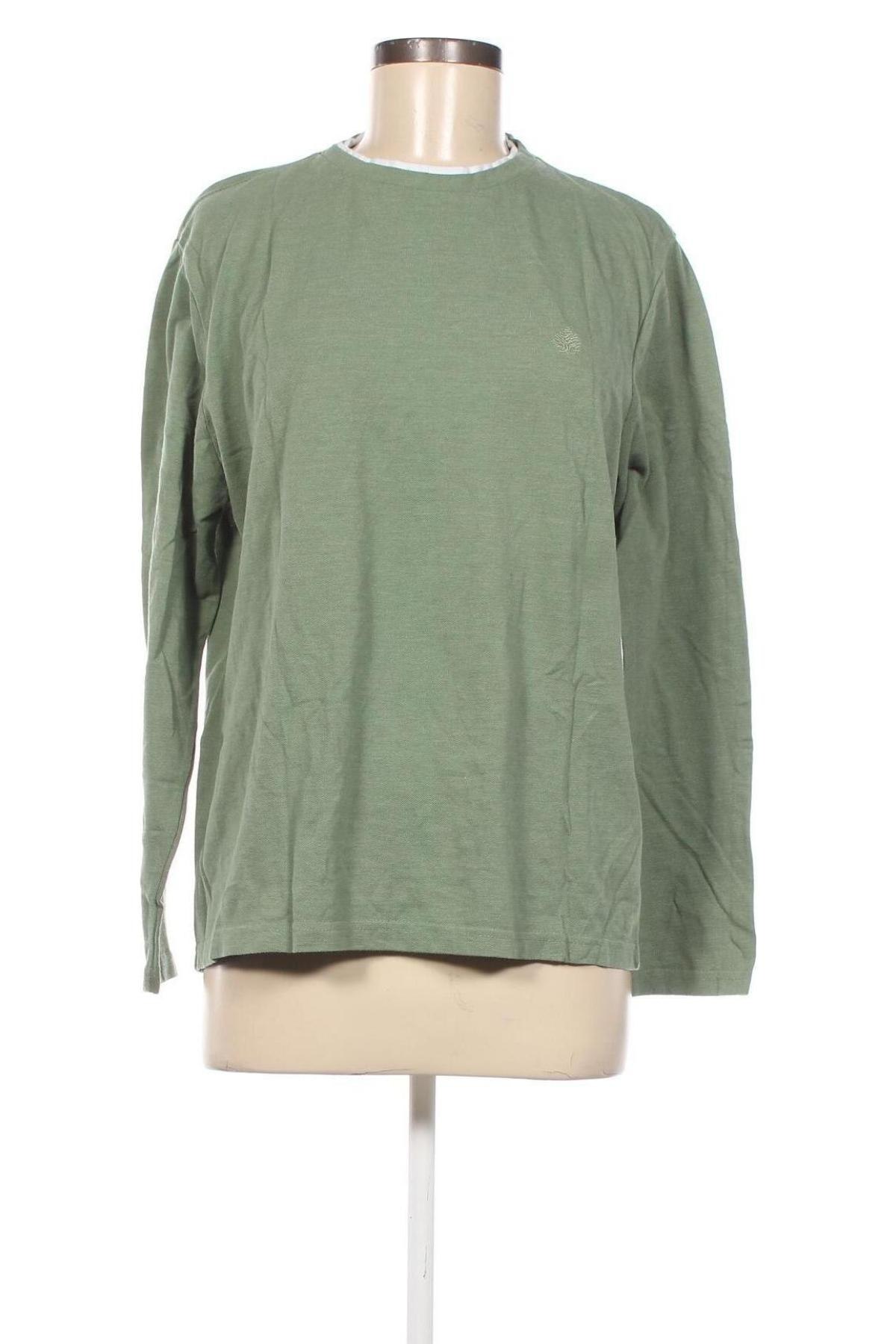 Γυναικεία μπλούζα Springfield, Μέγεθος L, Χρώμα Πράσινο, Τιμή 4,18 €