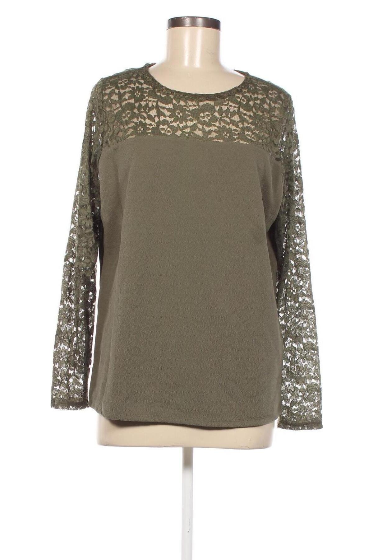 Дамска блуза Takko Fashion, Размер S, Цвят Зелен, Цена 3,61 лв.