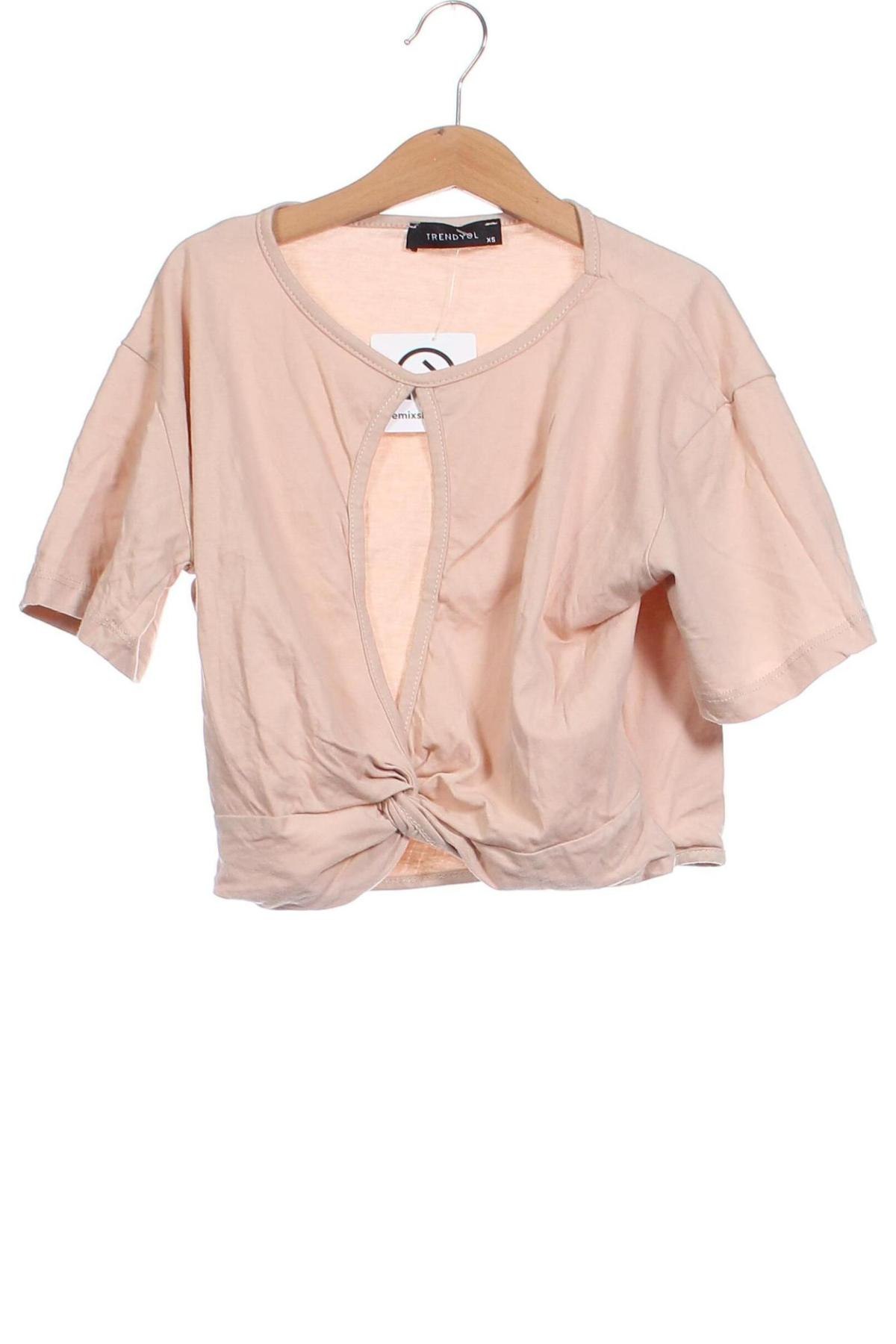 Damen Shirt Trendyol, Größe XS, Farbe Ecru, Preis 1,99 €