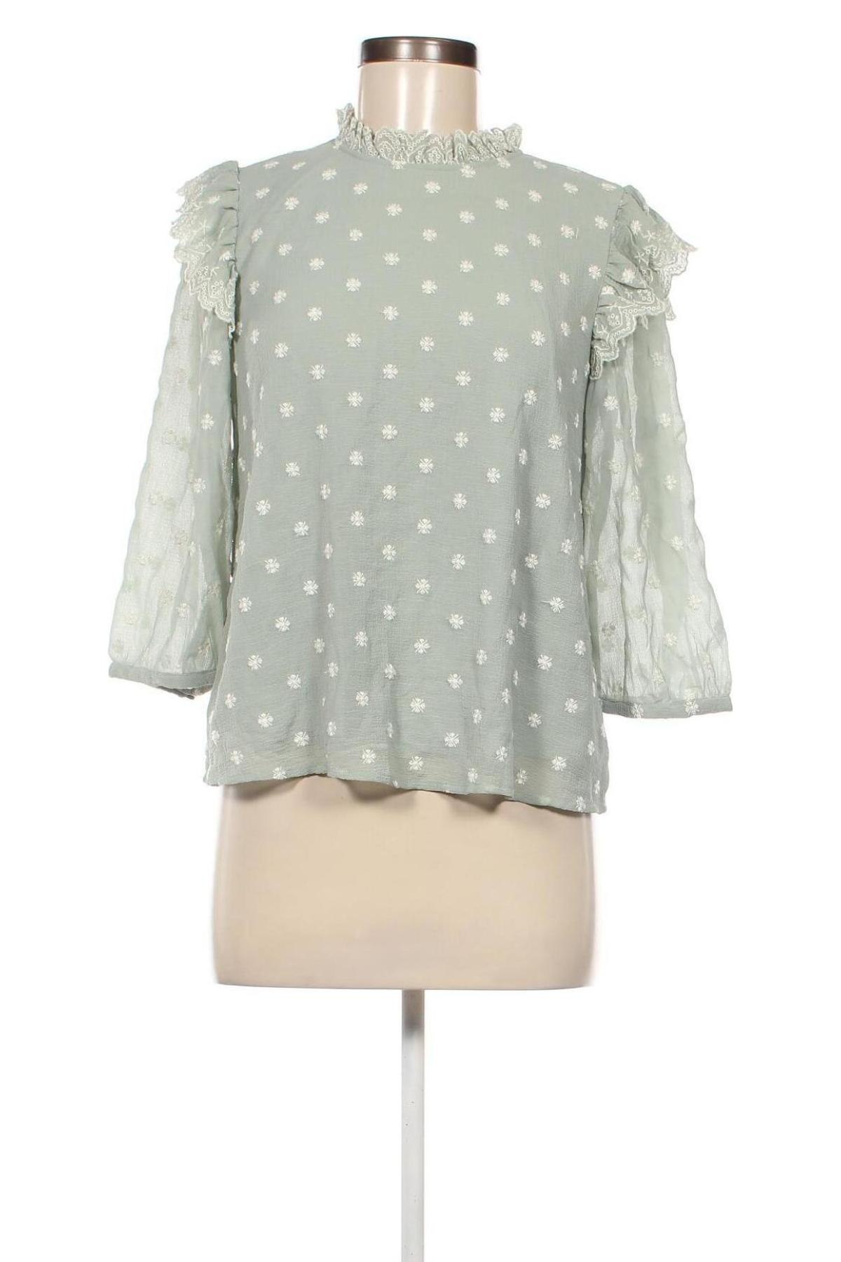 Дамска блуза VILA, Размер S, Цвят Зелен, Цена 20,00 лв.