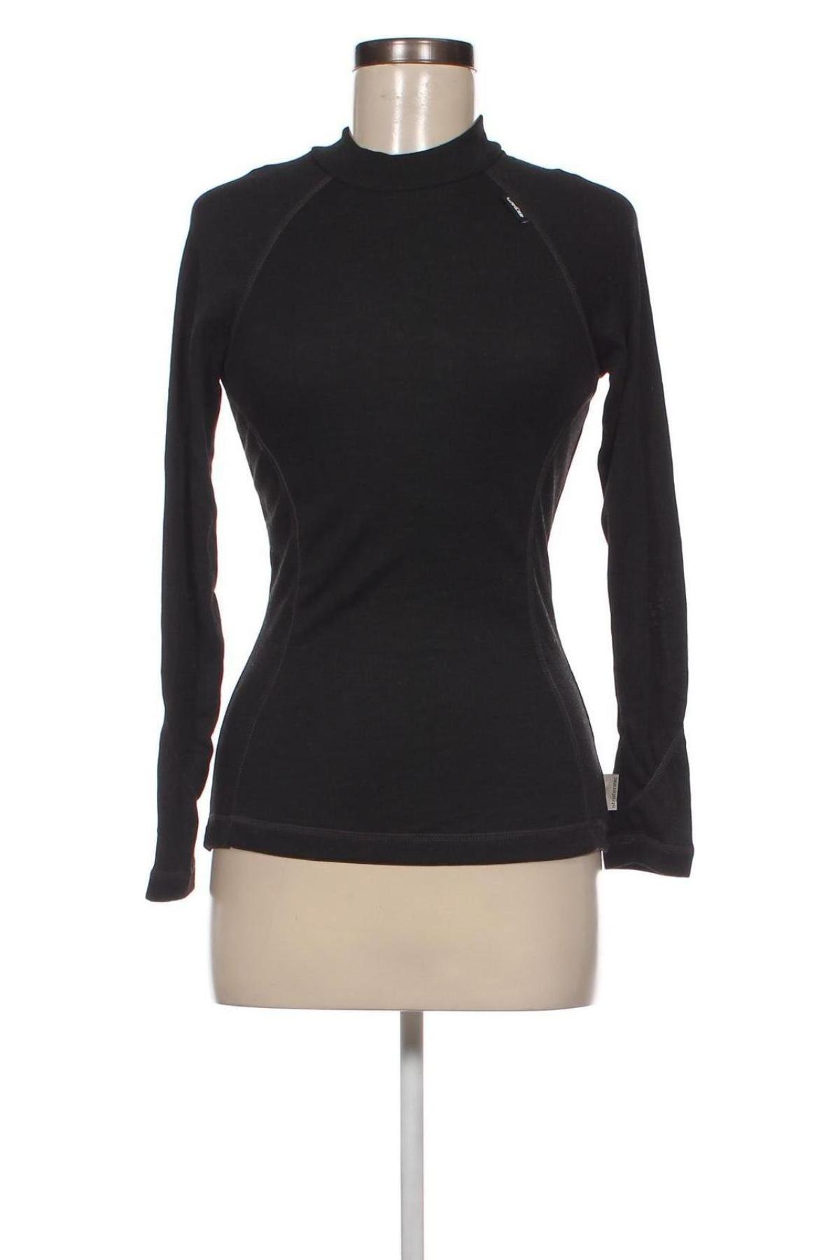 Γυναικεία μπλούζα Wedze, Μέγεθος S, Χρώμα Μαύρο, Τιμή 14,23 €